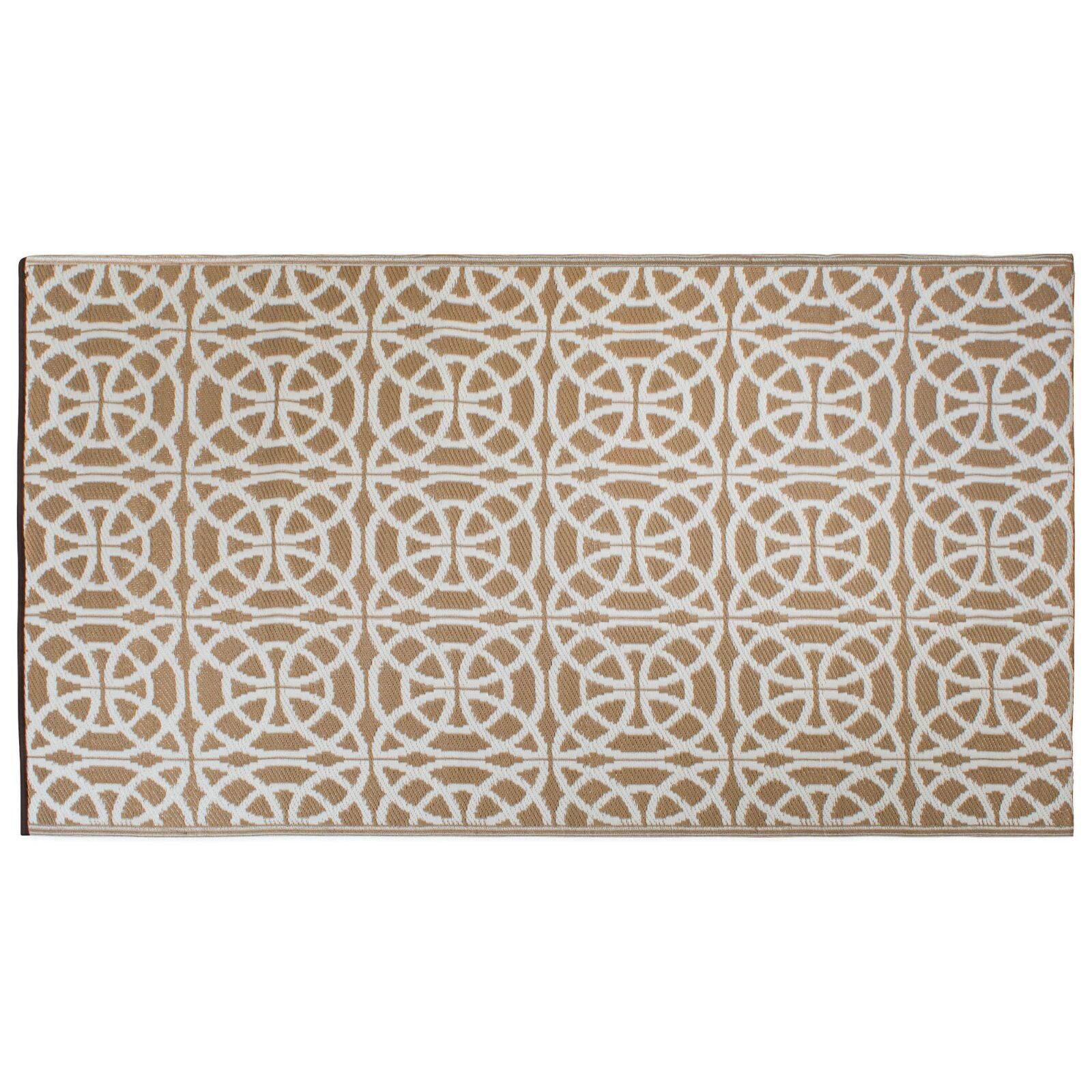 DII® Taupe Infinity Circle Outdoor Rug, 4ft. x 6ft.