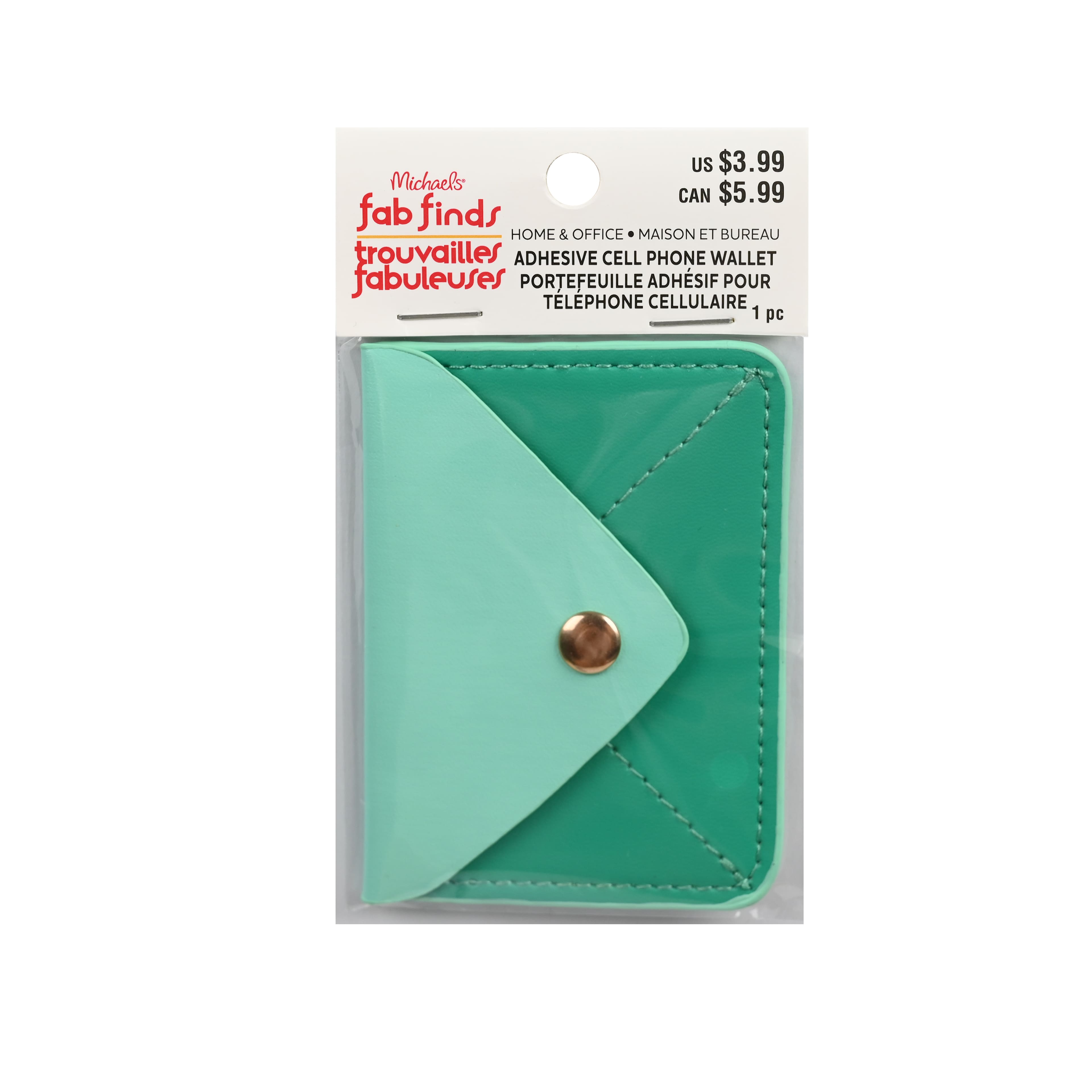 Assorted 2.5&#x22; x 3.5&#x22; Adhesive Cell Phone Wallet, 1pc. by Fab Finds