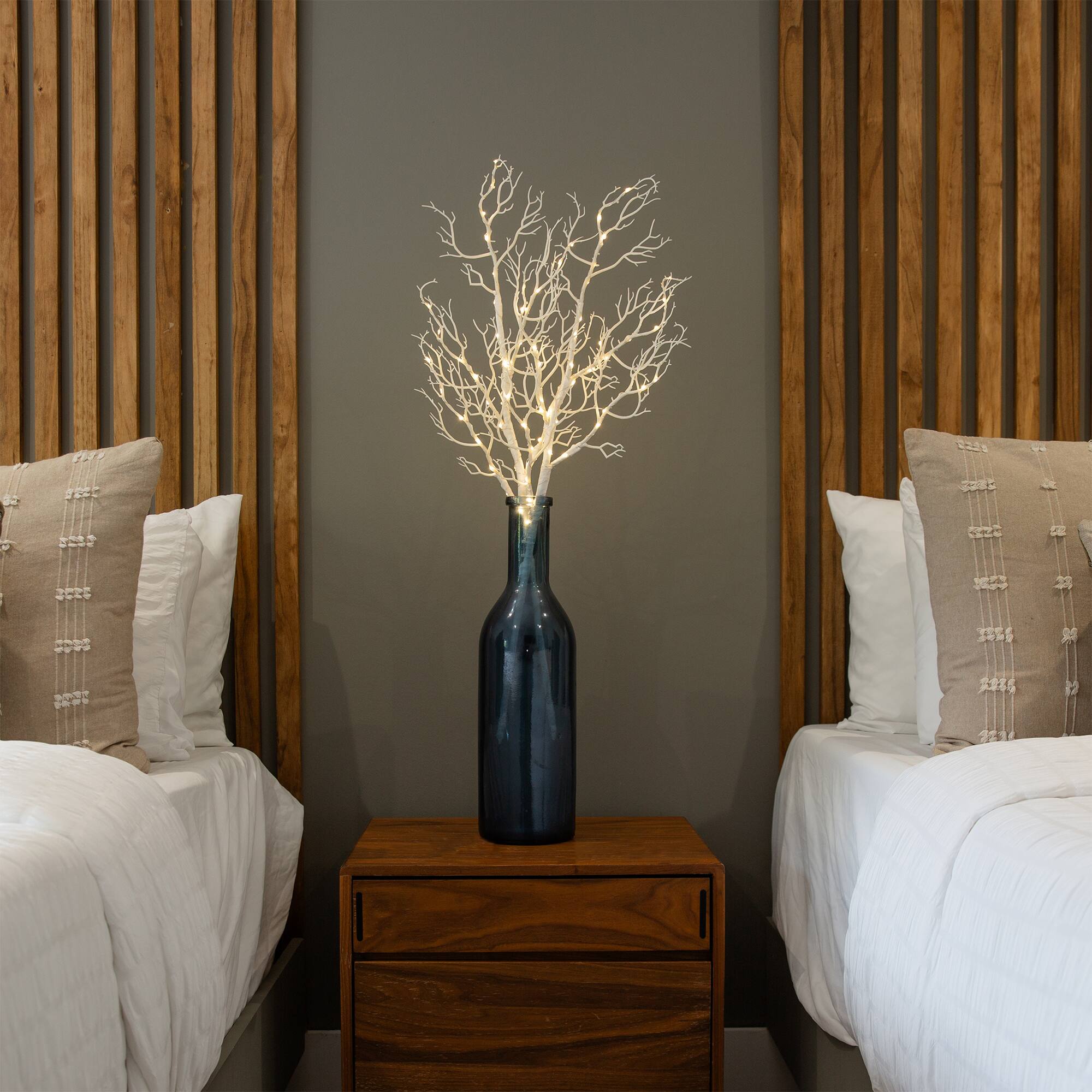 3ft. Artificial White Birch Warm White LED Pre-Lit Branches, 2ct.