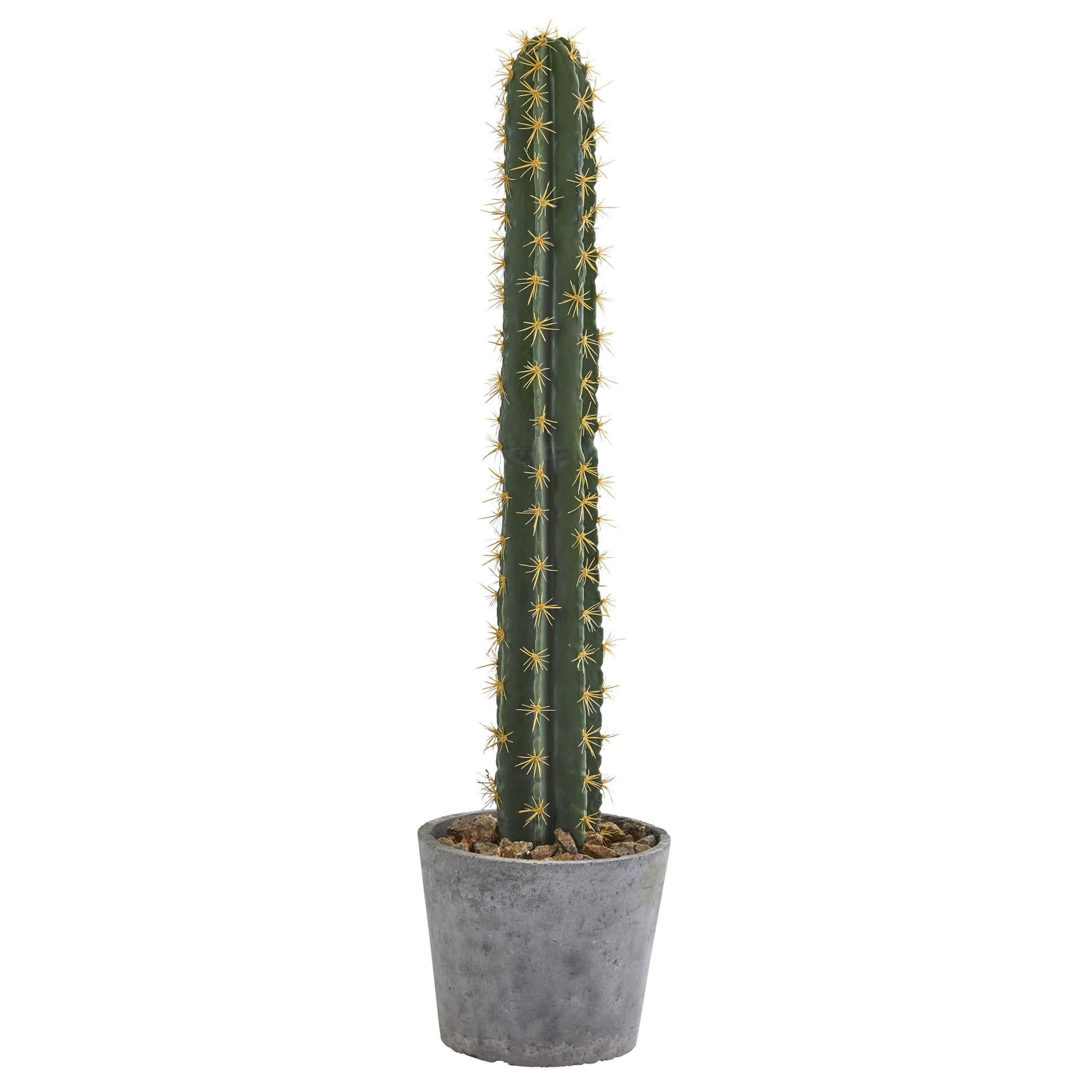 3.5ft. Cactus Artificial Plant in Stone Planter