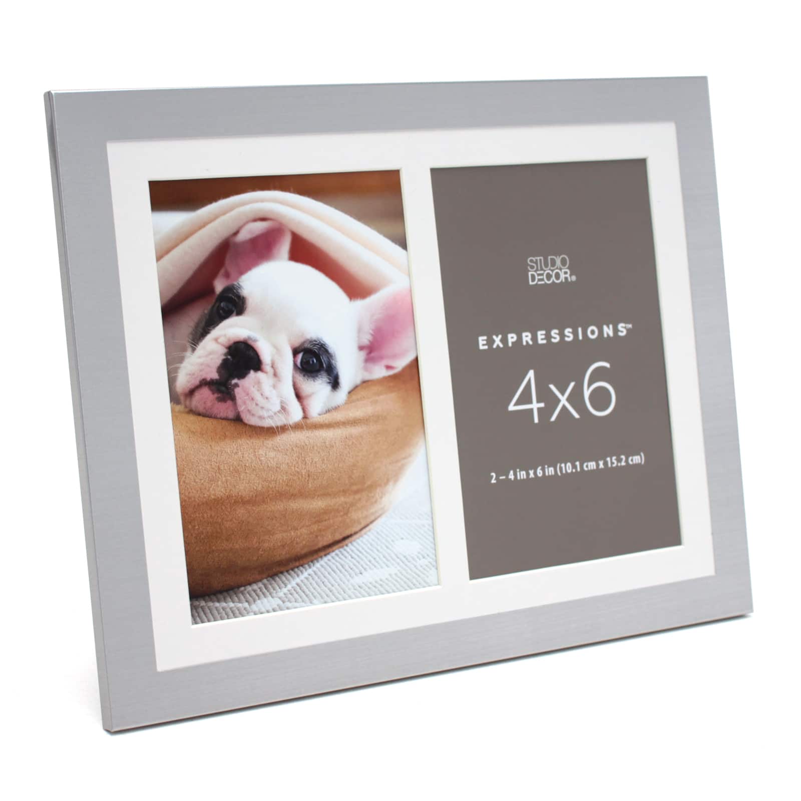 2 Opening Silver 4&#x22; x 6&#x22; Collage Frame, Expressions&#x2122; by Studio D&#xE9;cor&#xAE;
