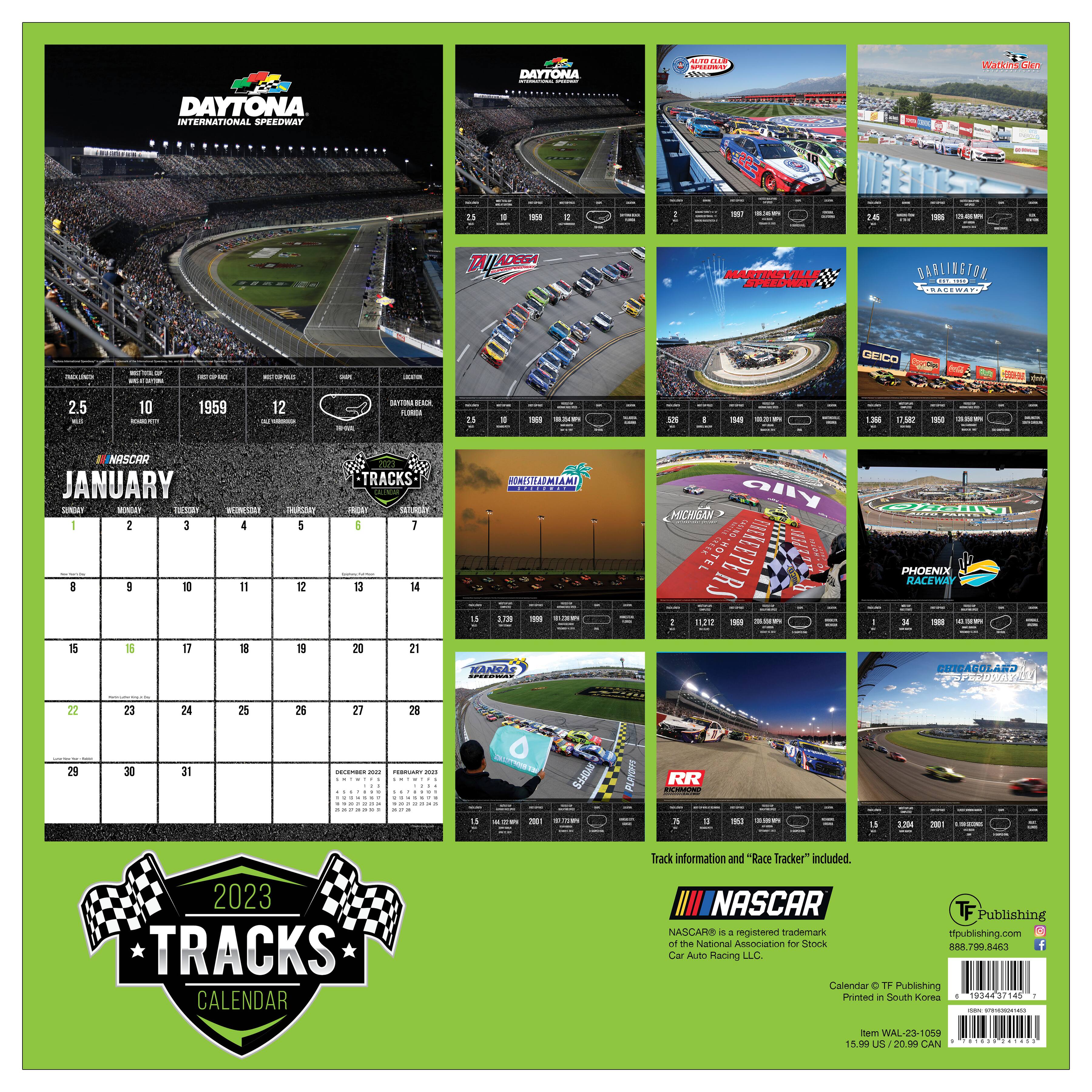 TF Publishing 2023 Nascar Tracks Wall Calendar | Michaels
