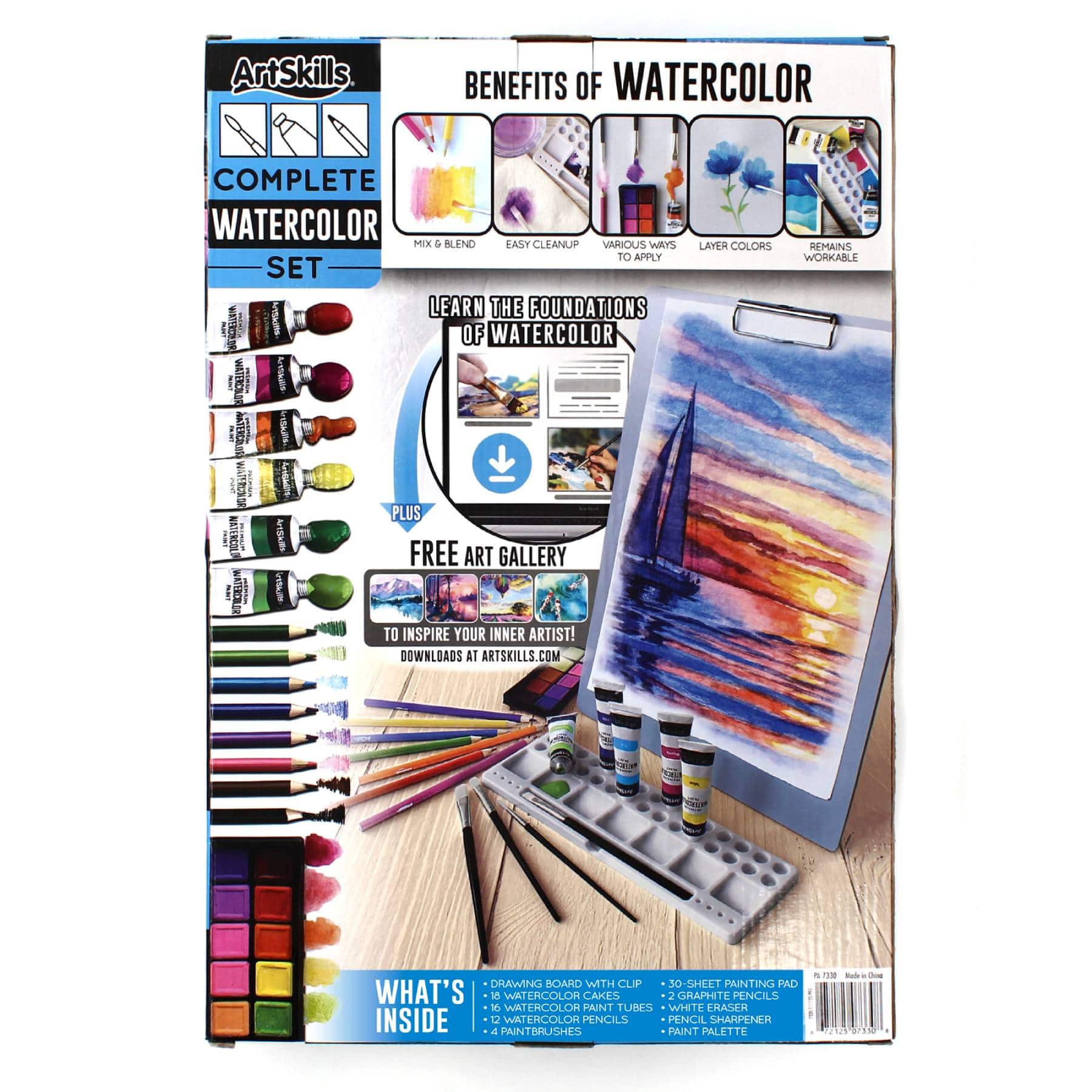 ArtSkills&#xAE; 57 Piece Complete Watercolor Set