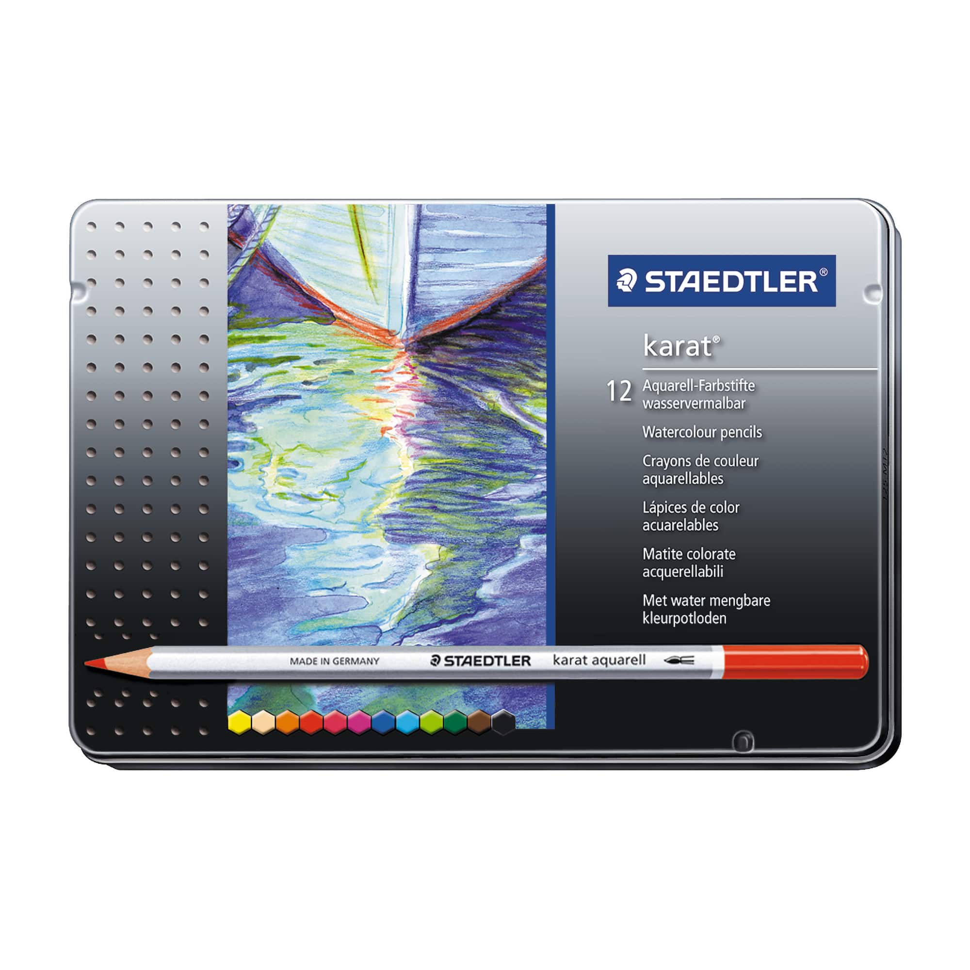 STAEDTLER® karat® 12 Piece Watercolour Pencil Set