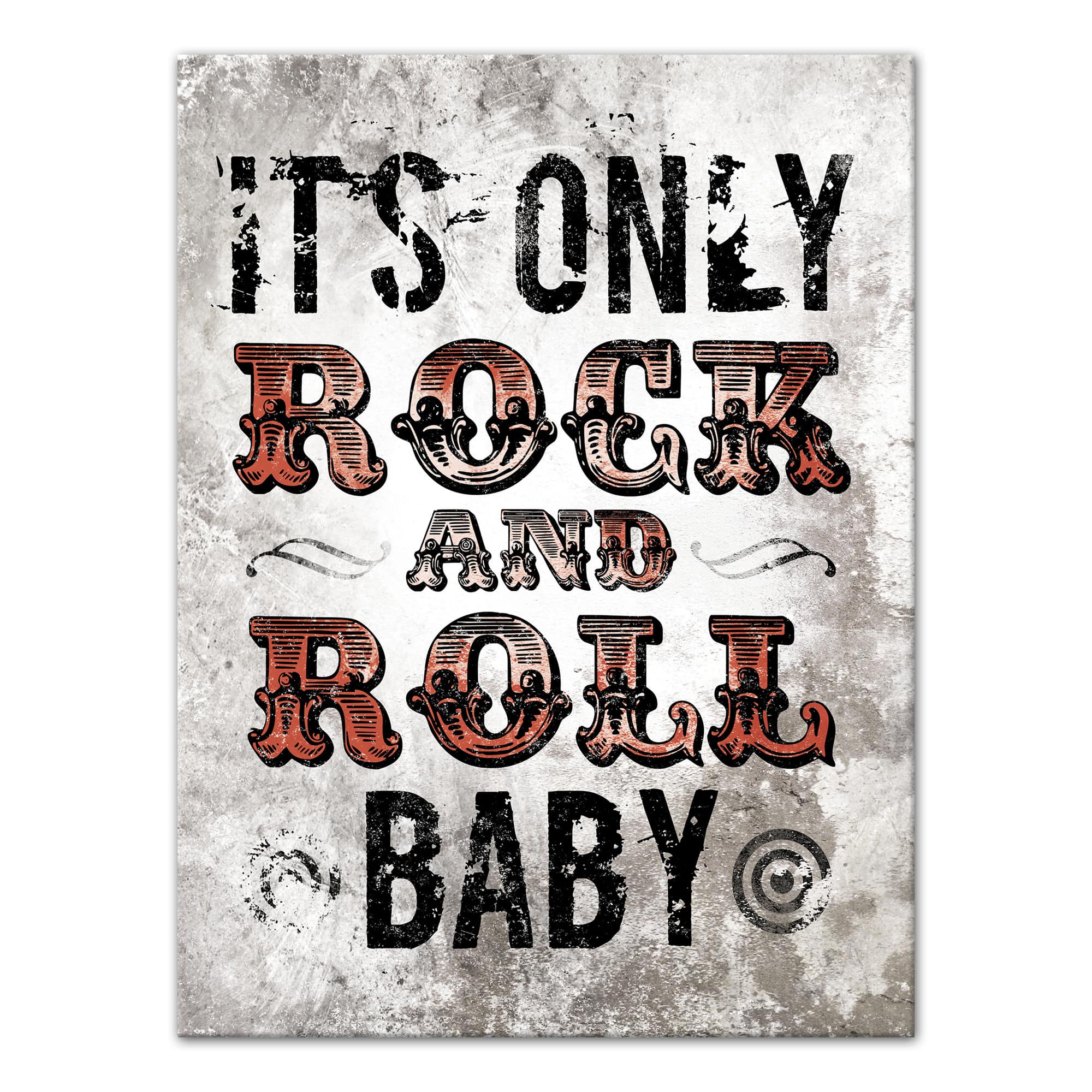 It's Only Rock And Roll 12" x 16" Canvas Wall Art