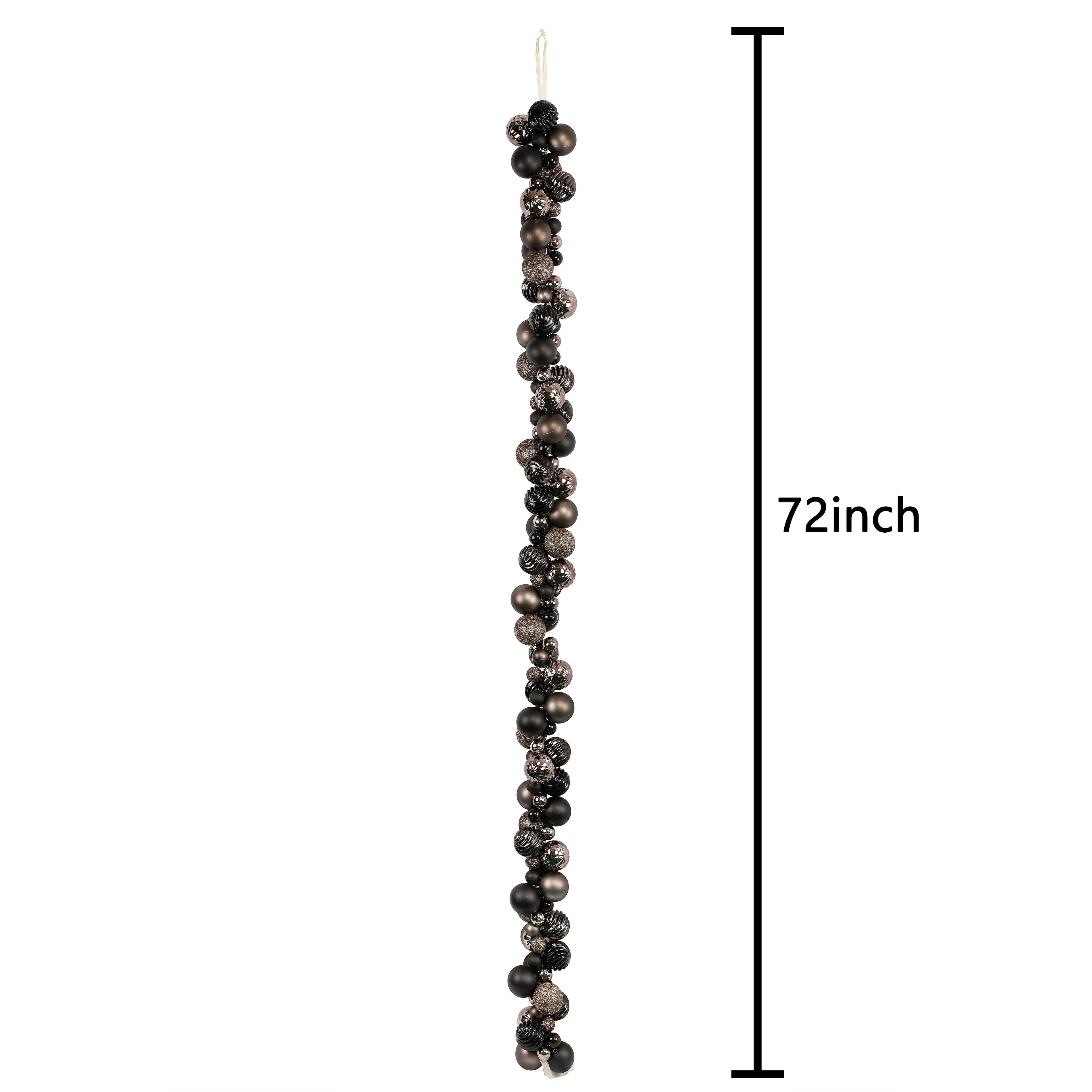 6ft. Dark Shimmer Shatterproof Ball Ornament Garland by Ashland&#xAE;