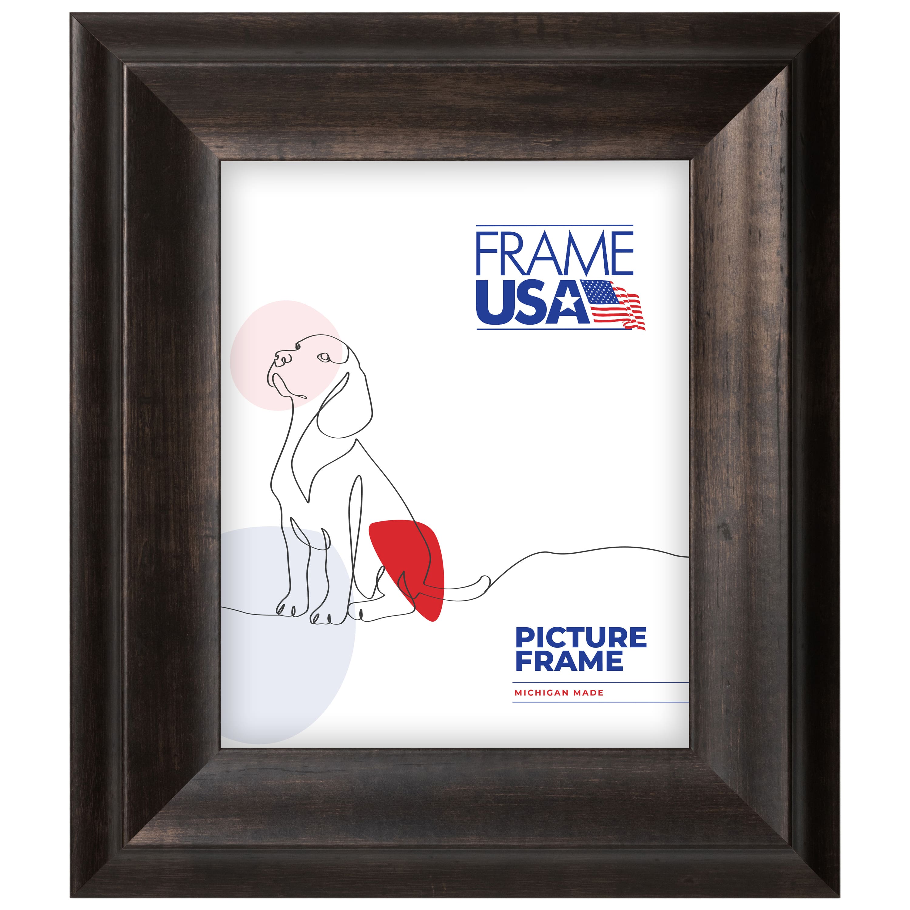Frame USA Verona Wide Espresso Single Image Picture Frame