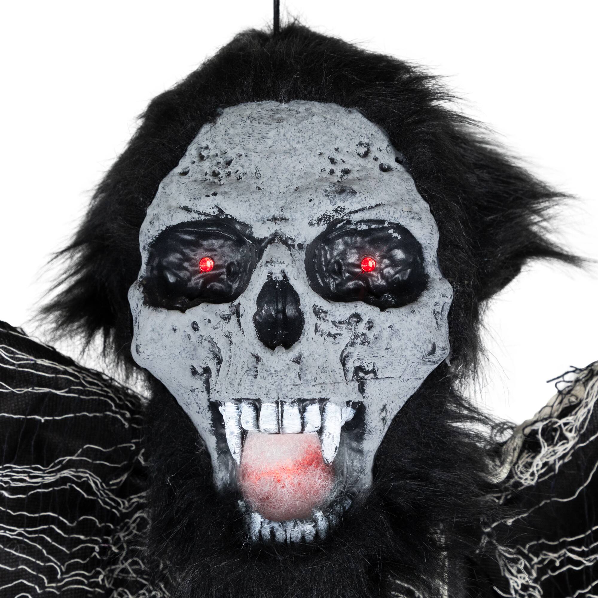 5ft. Animated Hanging Zombie Vampire with Lights &#x26; Sound Halloween Decoration
