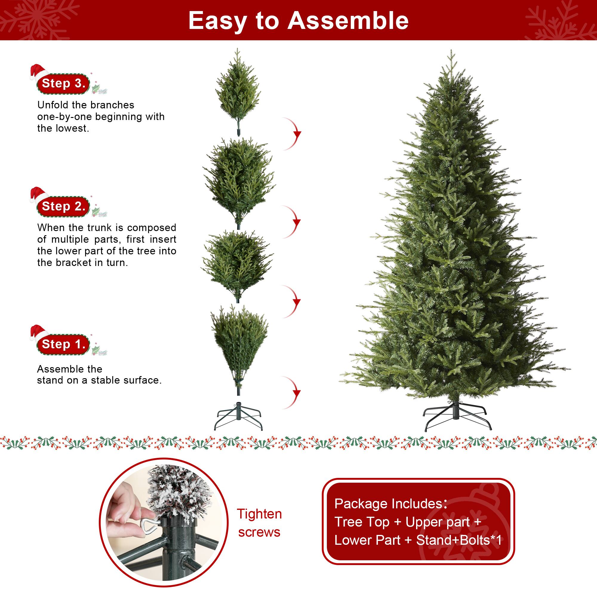 7.5ft. Unlit Green Slim Fir Artificial Christmas Tree
