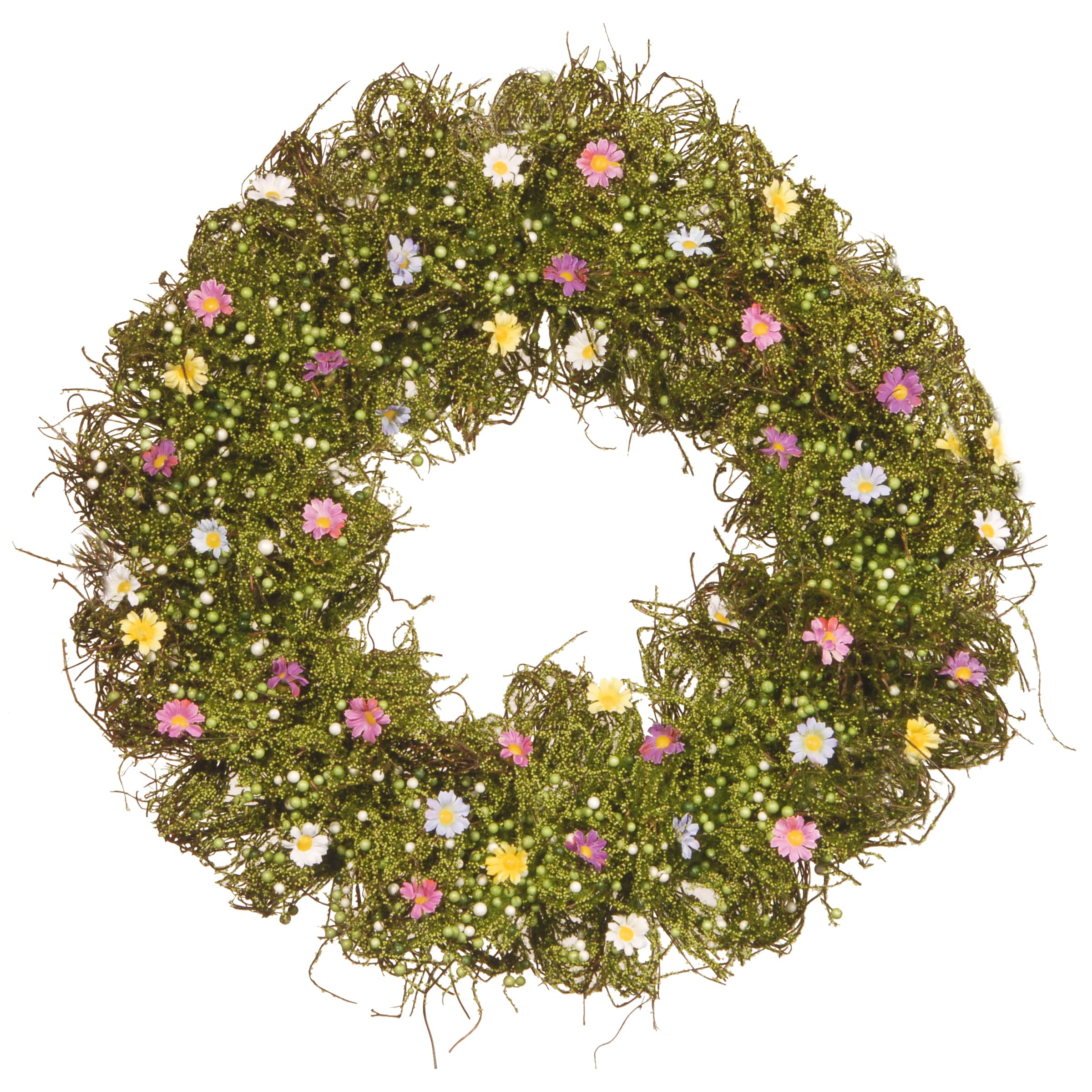 19" Spring Mini Flower Wreath