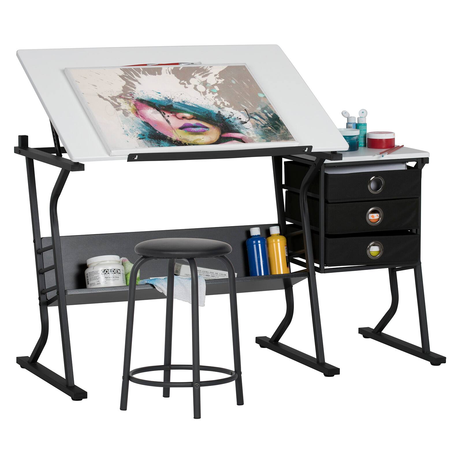 Studio Designs Eclipse 2Piece Drafting Table & Stool Set Michaels