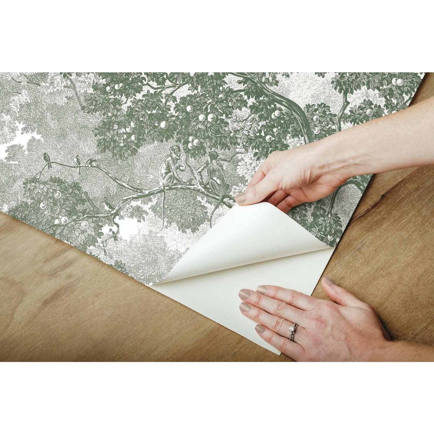 RoomMates Jungle Toile Peel &#x26; Stick Wallpaper