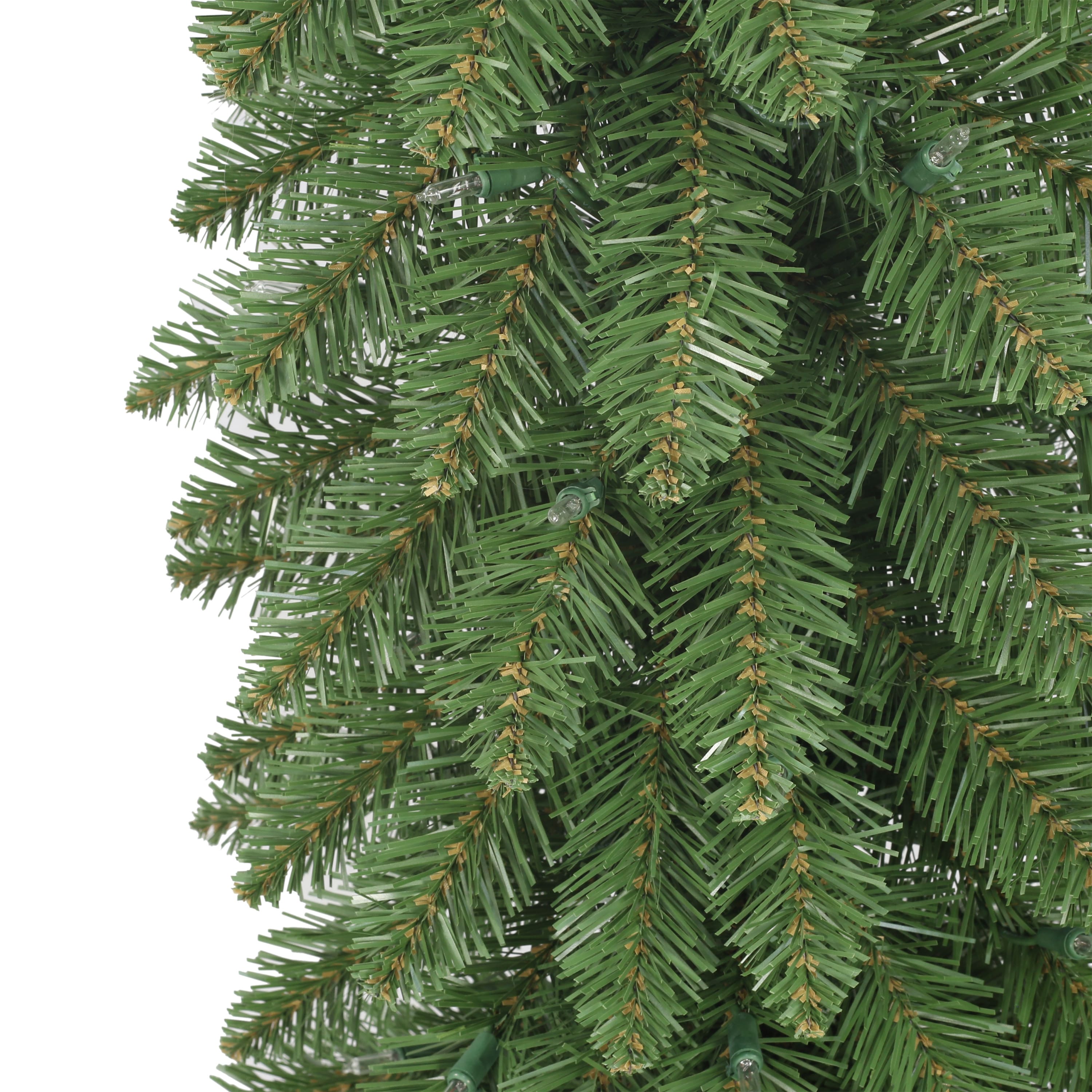 4ft. Pre-Lit Artificial Alpine Pencil Christmas Tree, Clear Lights