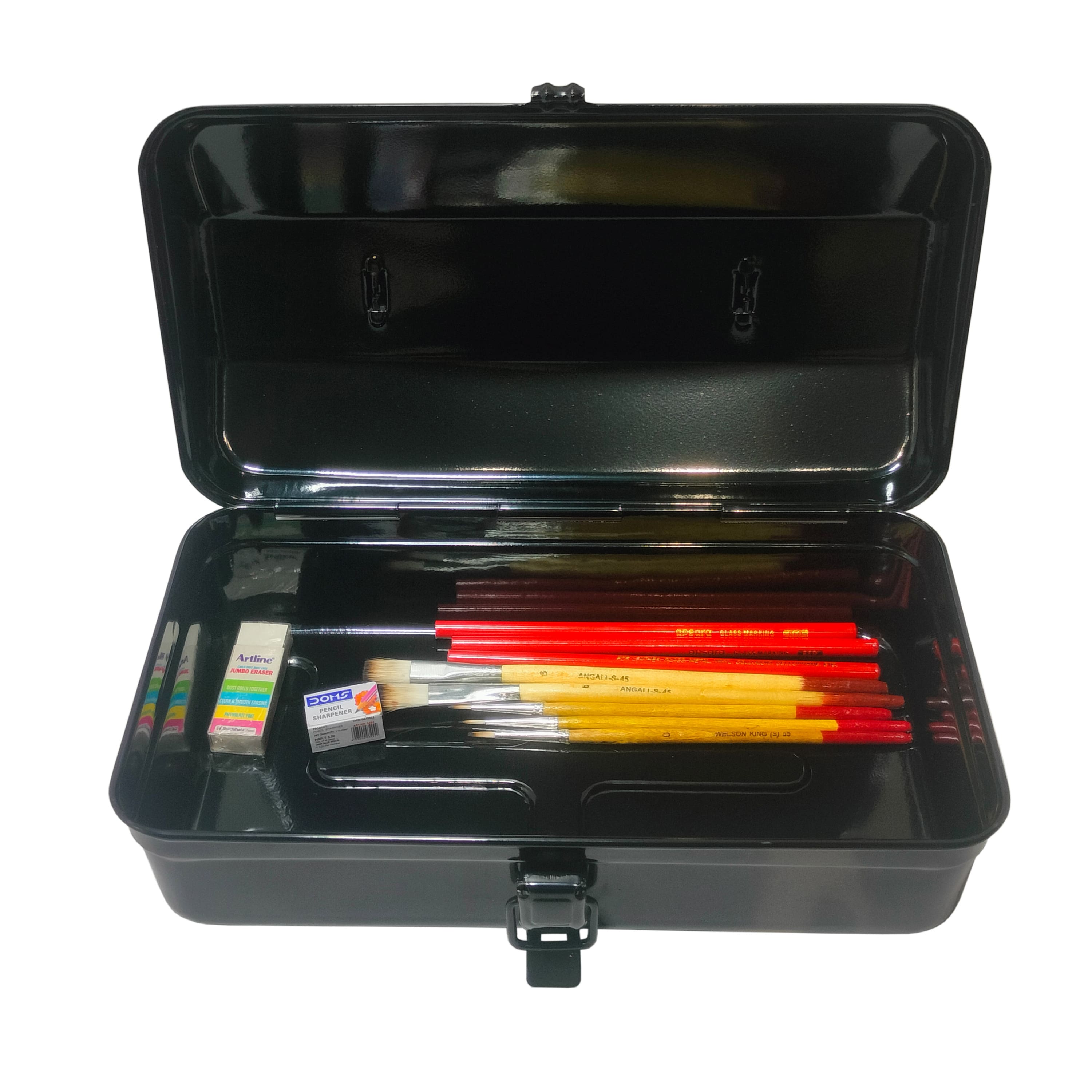 Petite boîte de rangement en métal d’Artist’s Loft