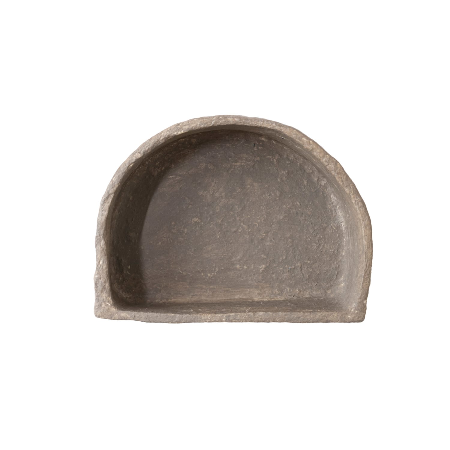 Hello Honey® Gray Paper Mache Half Moon Wall Shelf