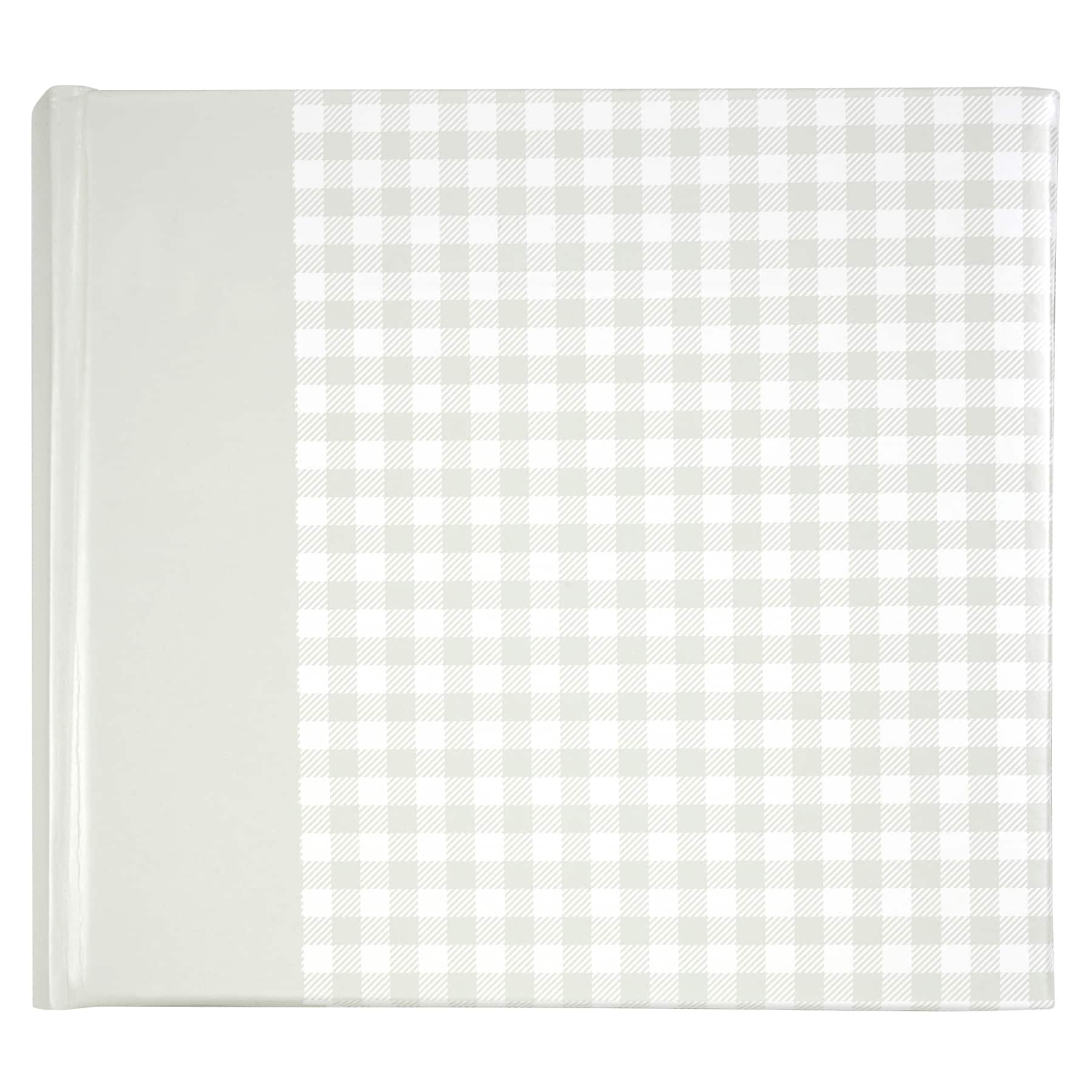 6 Pack: Gray Gingham 2-Up Photo Album by Recollections&#x2122;