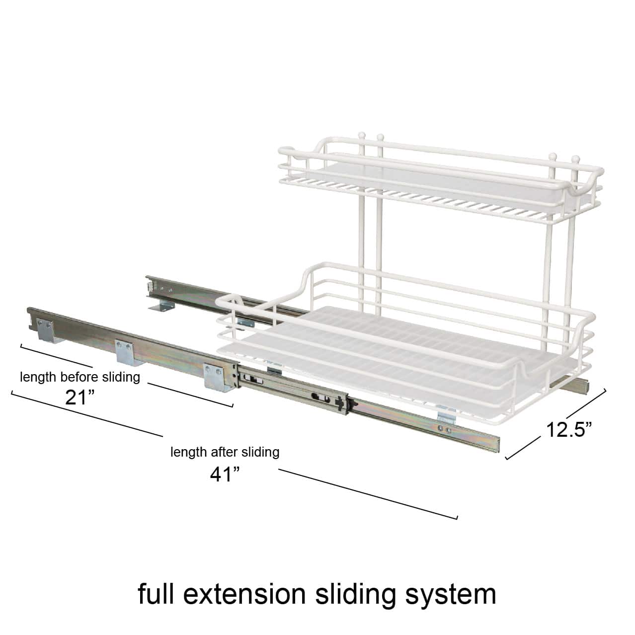Household Essentials Glidez 2-Tier Cabinet Organizer