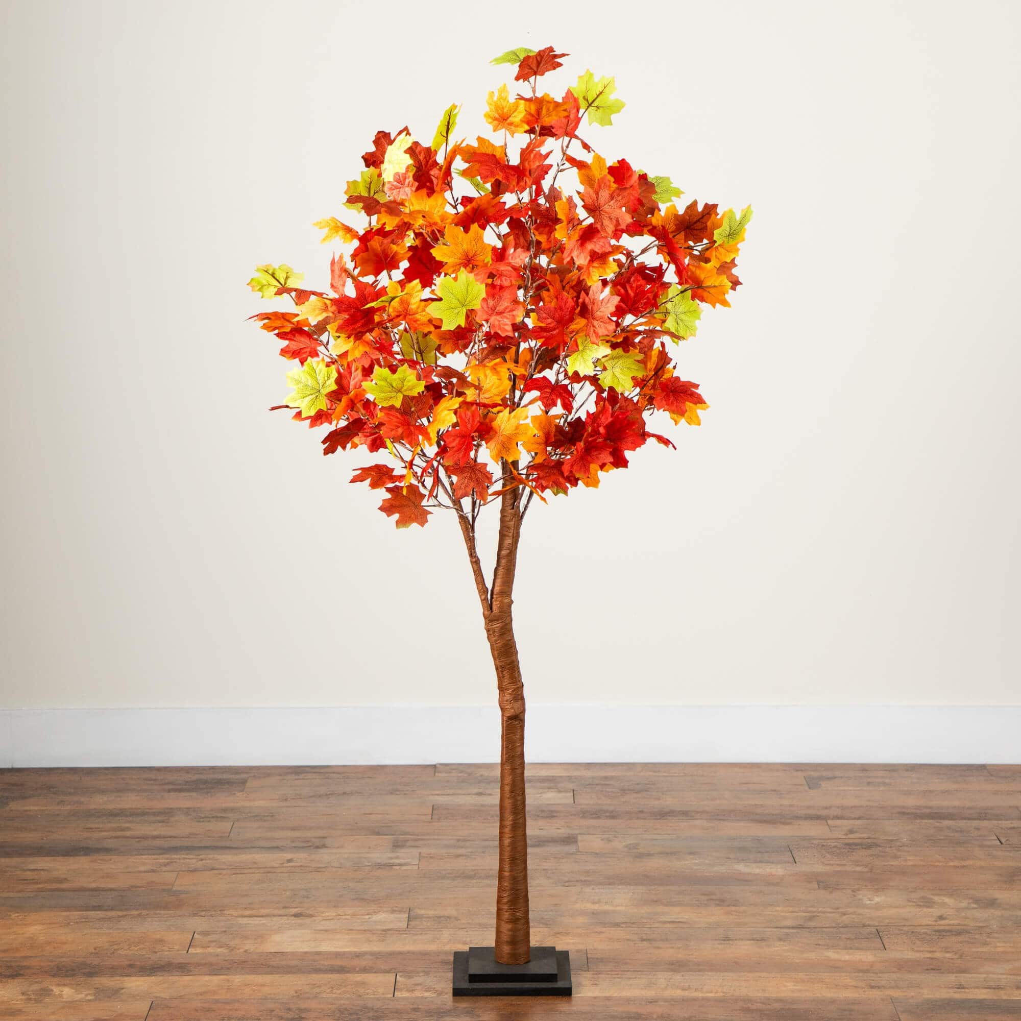 5ft. Pre-Lit Shades of Autumn Maple Artificial Fall Tree with 270 Warm White LED Lights