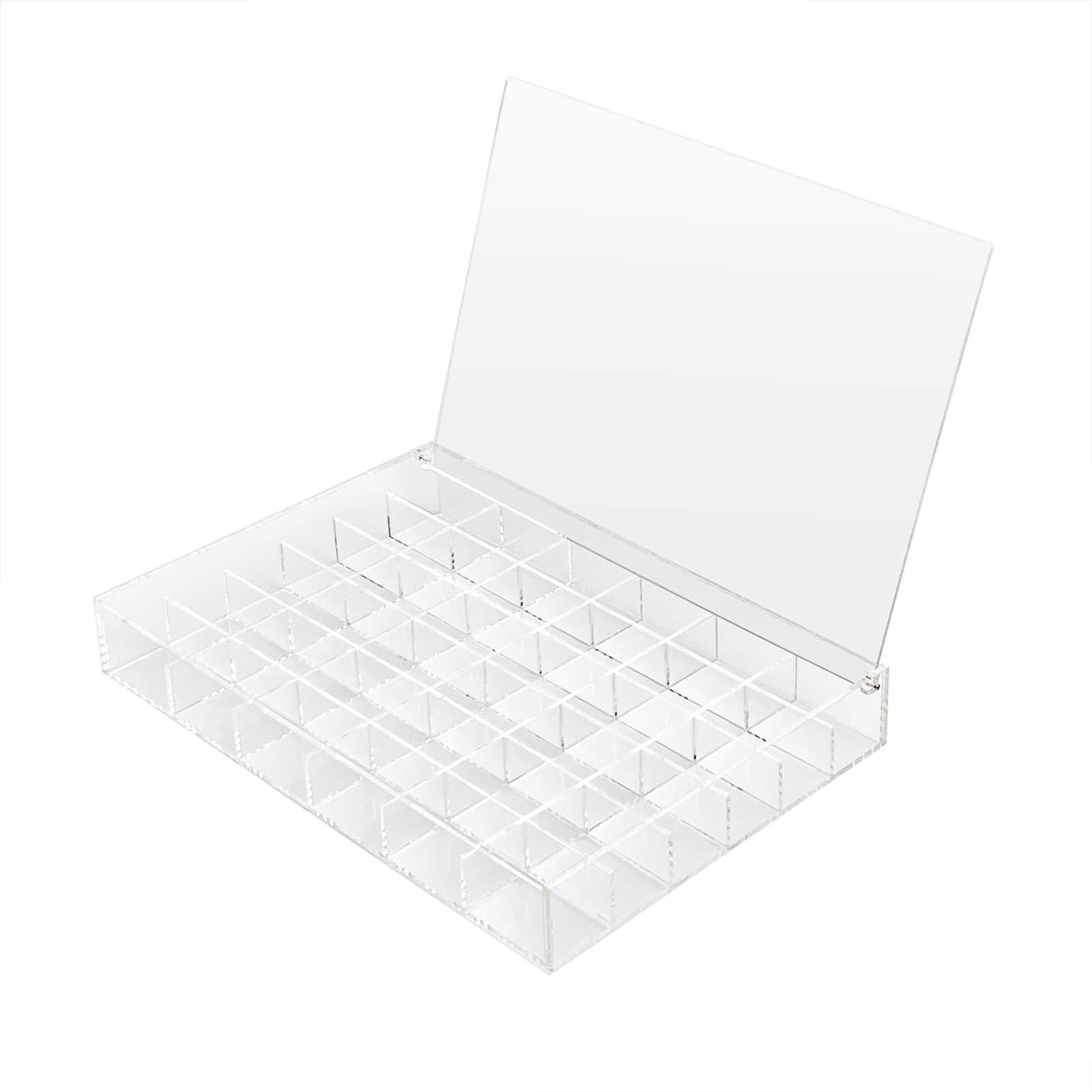 13.6" Clear 36-Compartment Divided Tray with Lid by Bead Landing™