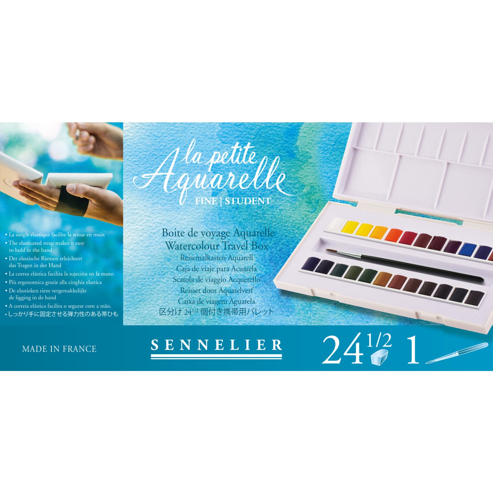 Sennelier La Petite Aquarelle Travel Box Watercolor Sets