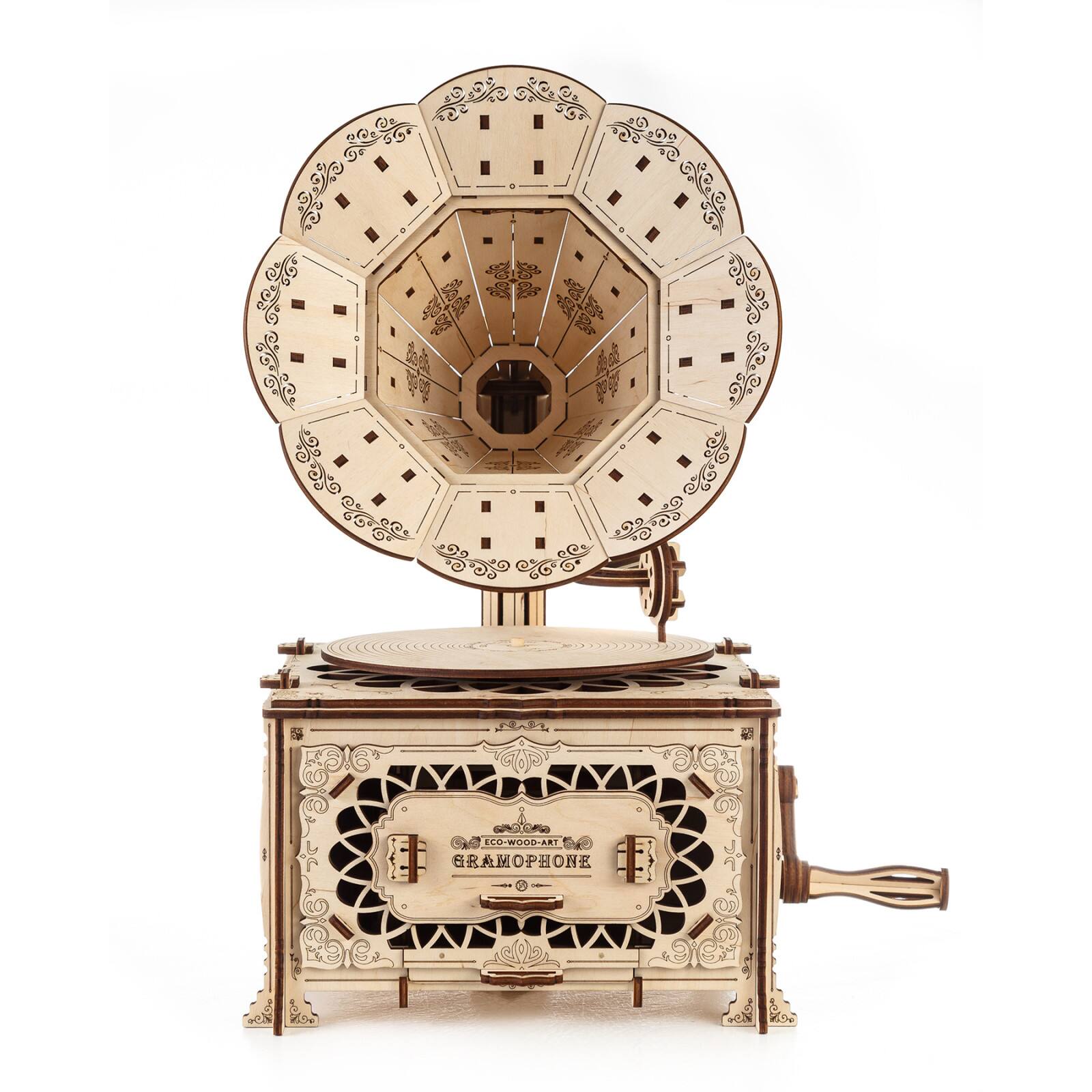 EWA™ Eco-Wood-Art Gramophone 3D Wooden STEM Construction Kit