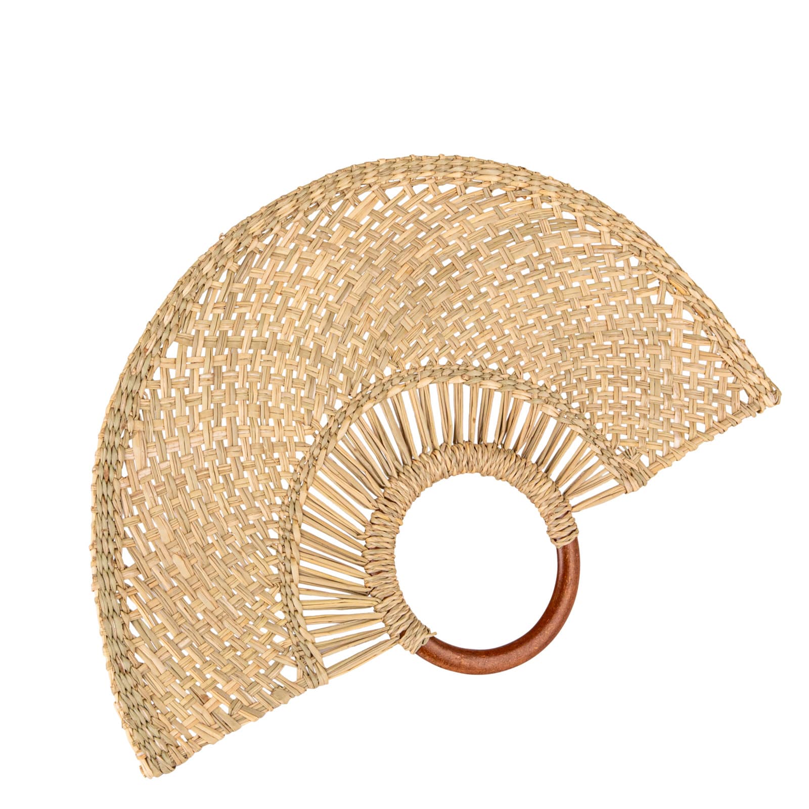 Hello Honey&#xAE; 18.25&#x22; Natural Breezy Seagrass Fan Wall Art