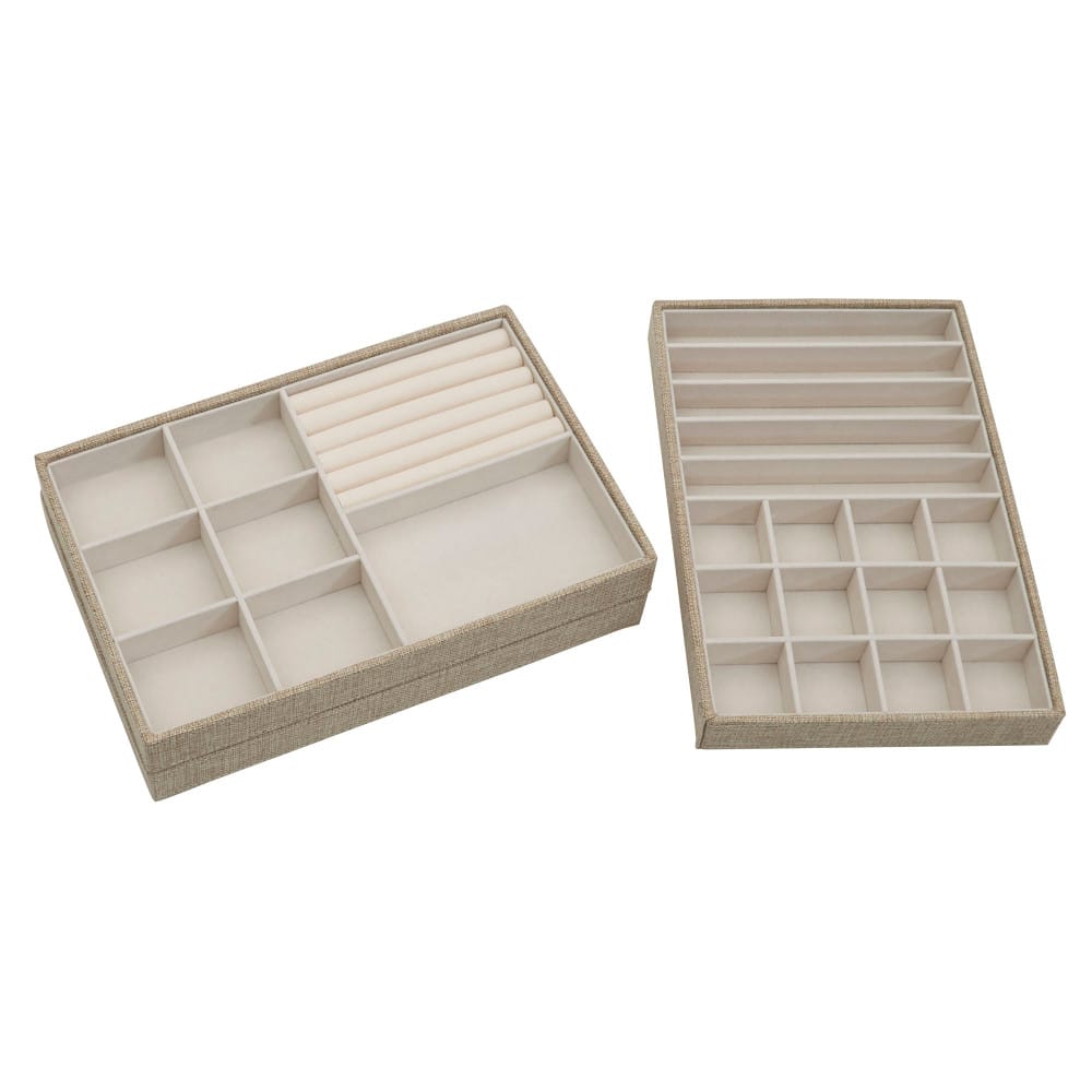 Household Essentials Stackable Jewelry Tray Set