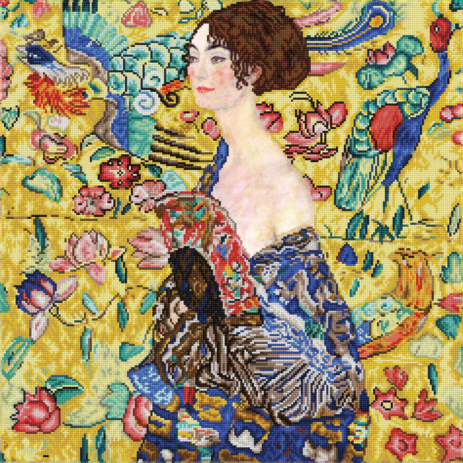 Diamond Dotz® Advanced Lady with Fan (après Klimt) Diamond Painting Kit