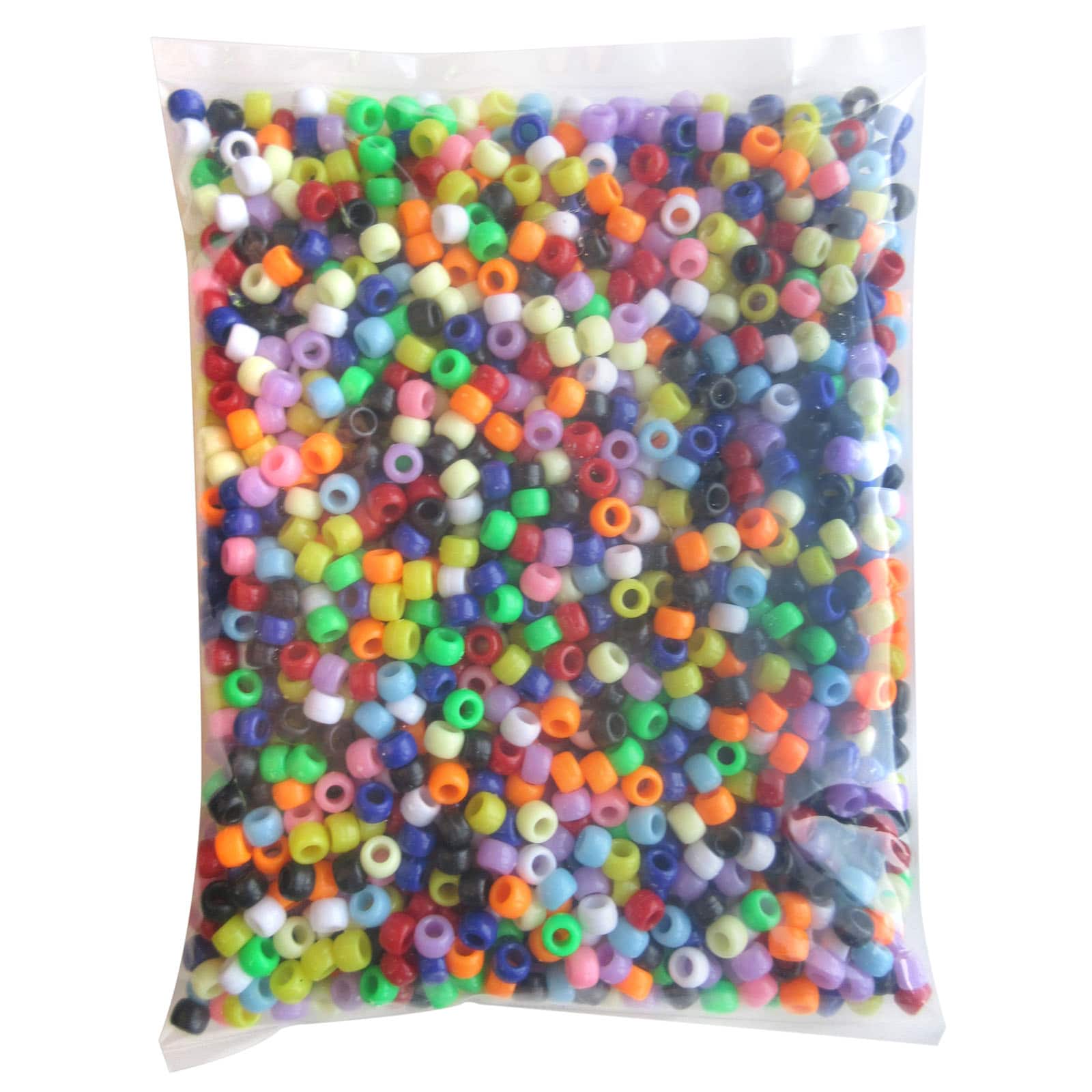 12 Packs: 280 ct. (3,360 total) Color Change Clear Pony Beads by  Creatology™, 6mm x 8mm