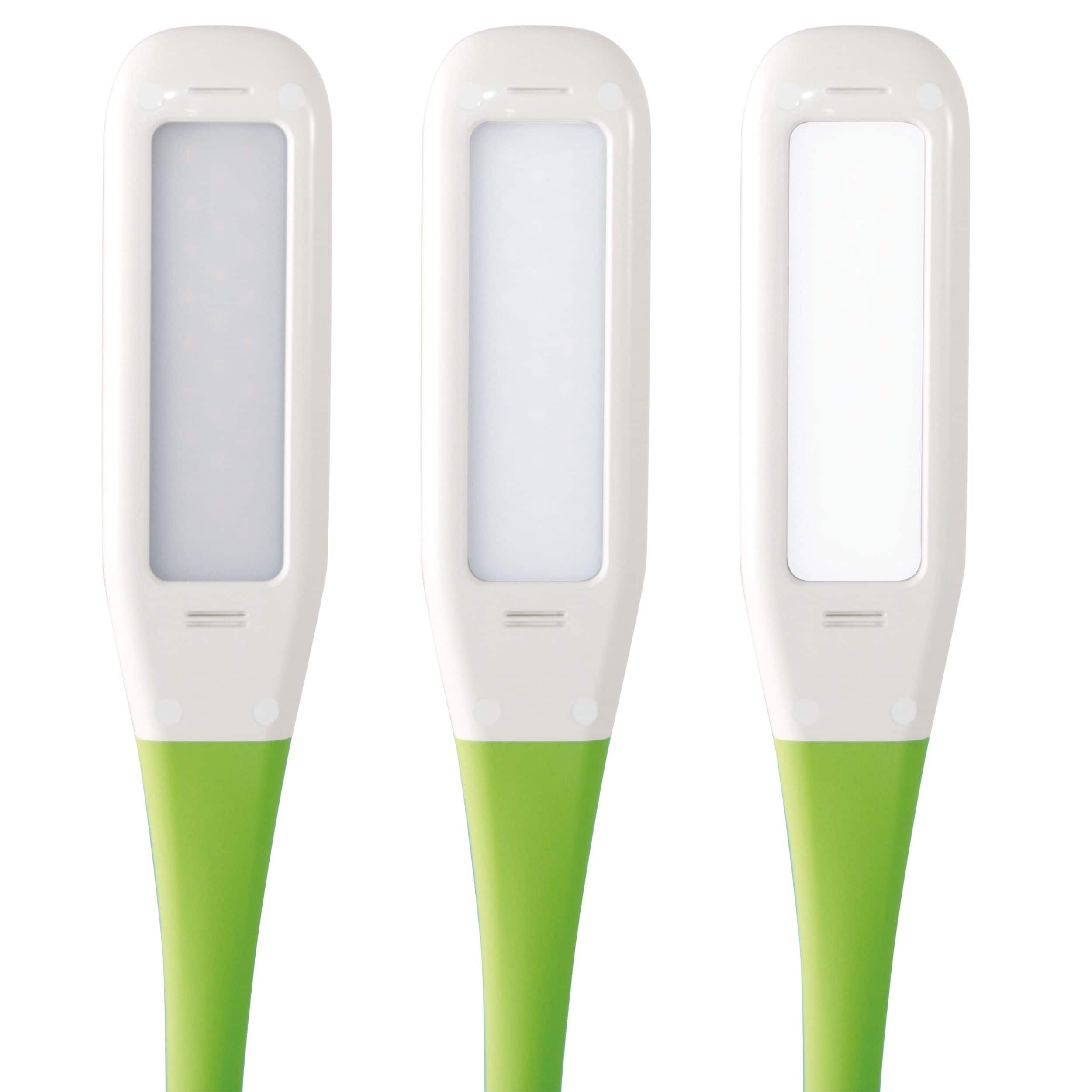 OttLite Wellness Series 23" White & Green Organize LED Desk Lamp