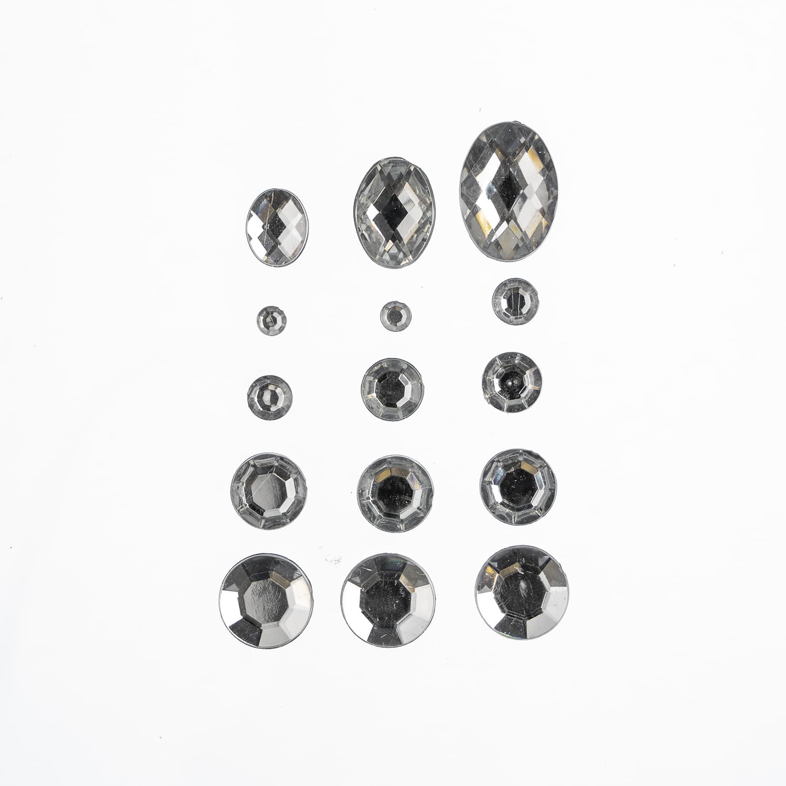 John Bead Round &#x26; Oval Acrylic Flatback Rhinestones in Box