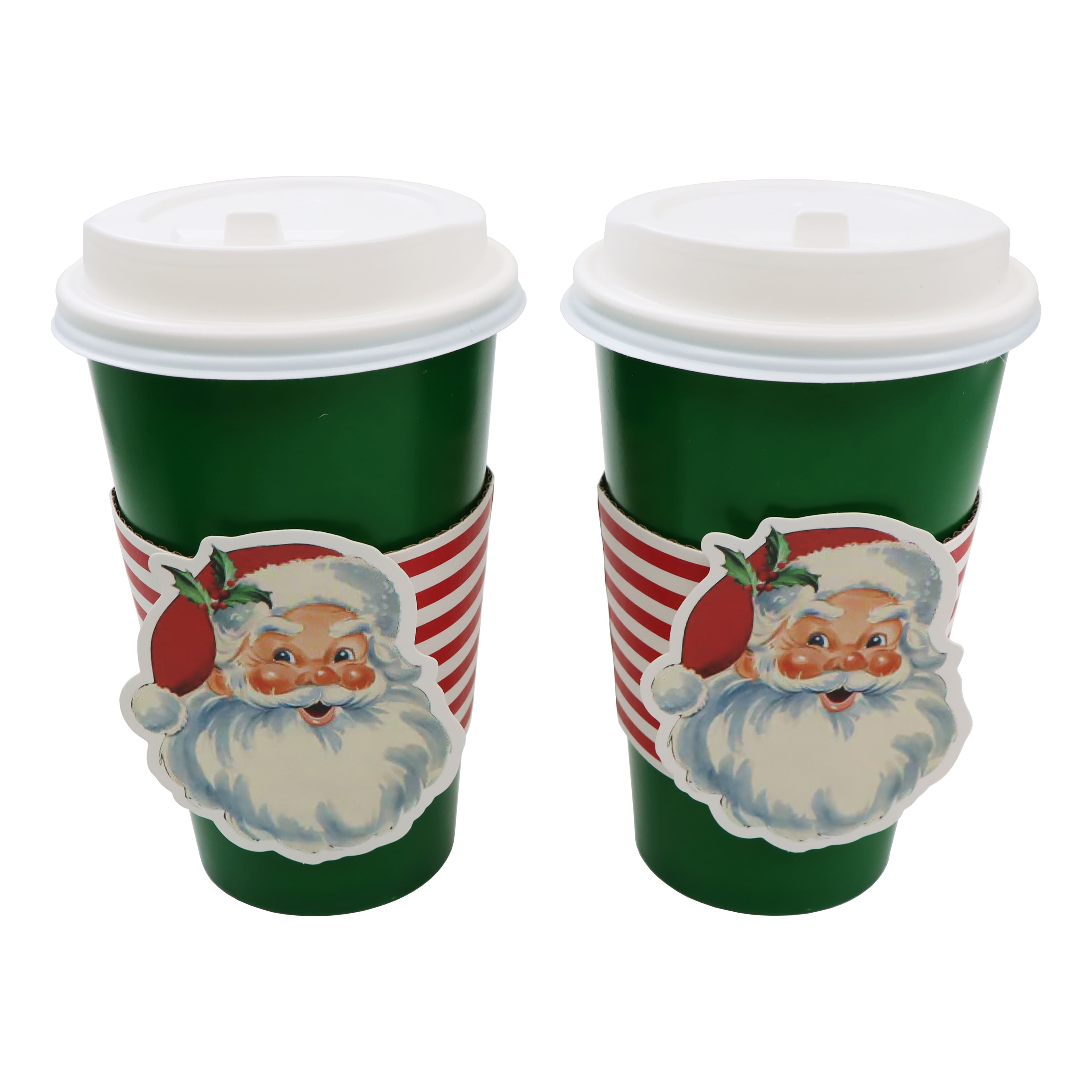 16oz. Santa Paper Cup Set by Celebrate It&#x2122;