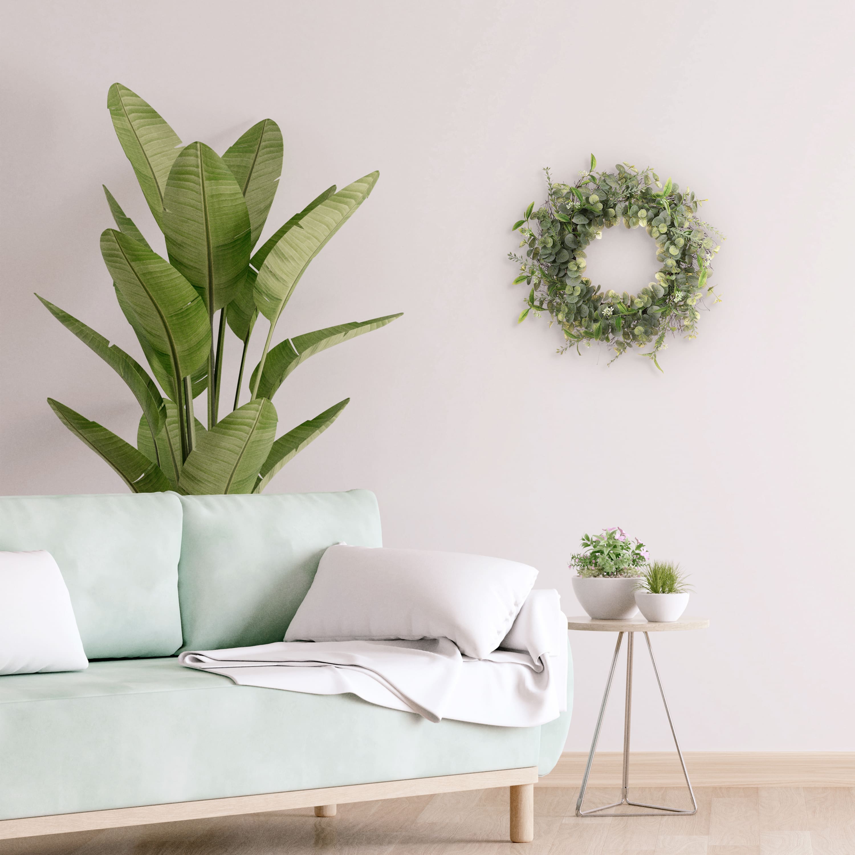 24" Spring Eucalyptus Wreath