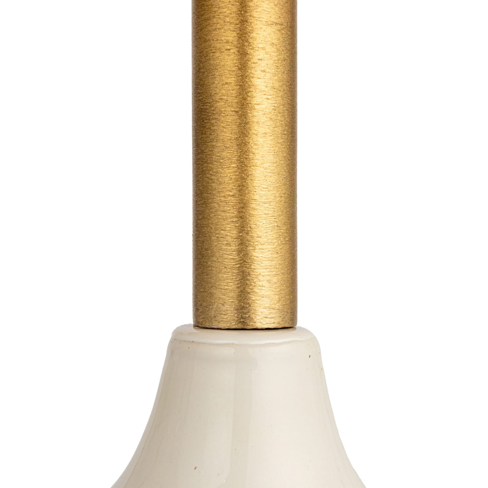 Hello Honey® 9.25" Cream Round Enameled Metal Pedestal