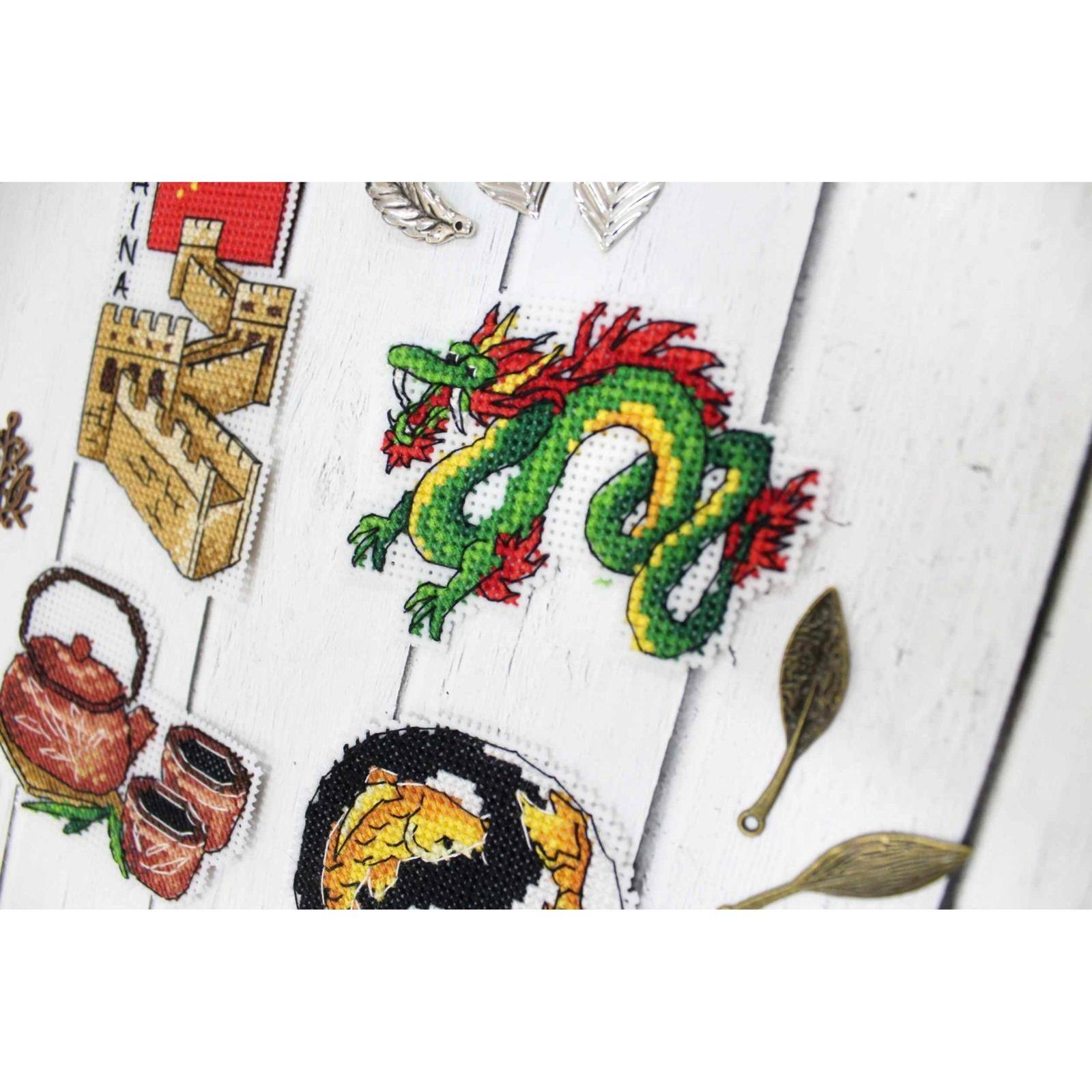 MP Studia China Magnets Plastic Canvas Counted Cross Stitch Kit