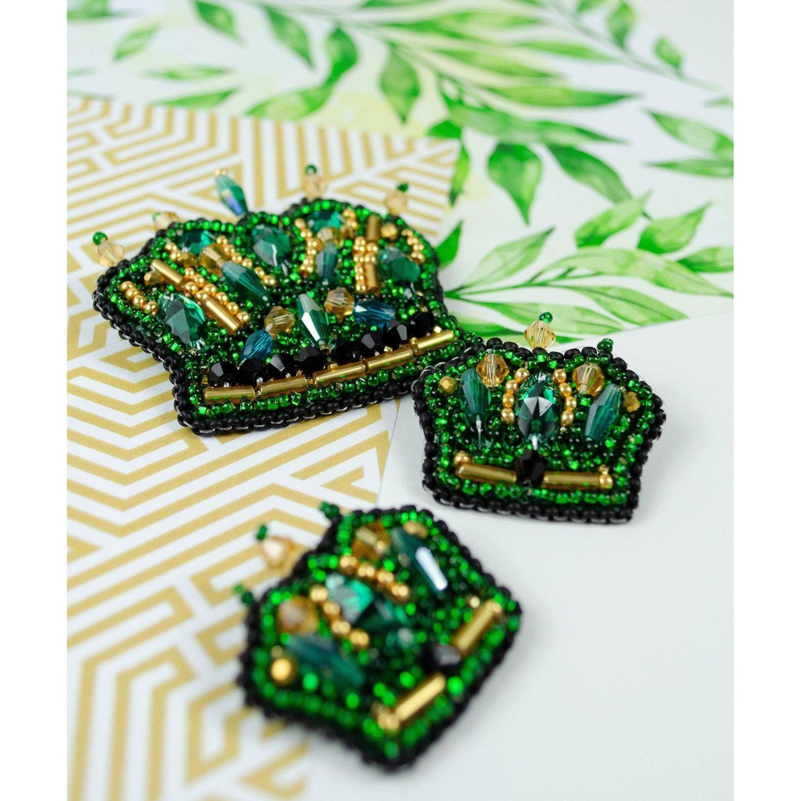 Abris Art Symbol of the Monarch Bead Embroidery Decoration Kit