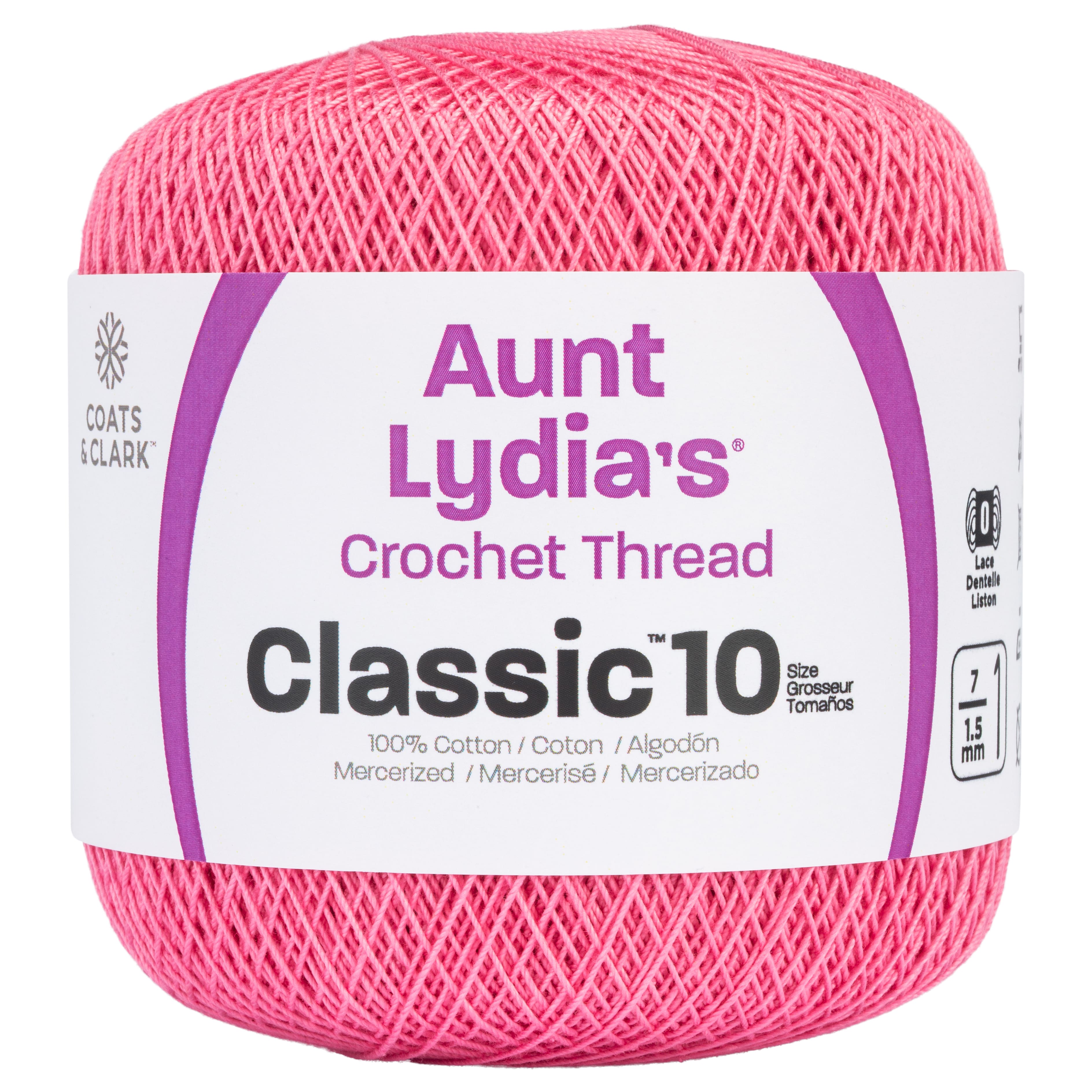 15 Pack: Aunt Lydia's® Classic™ Cotton Crochet Thread