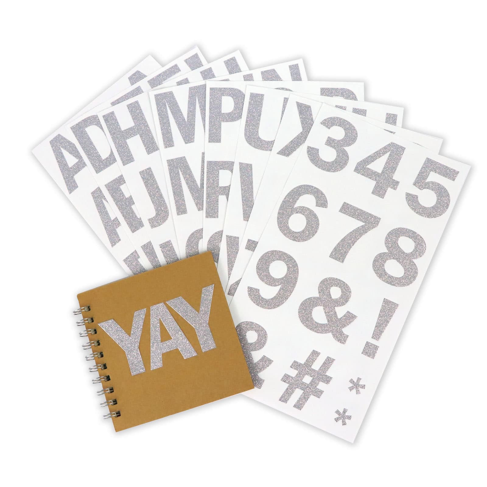 Silver Glitter Alphabet Stickers by Recollections&#x2122;