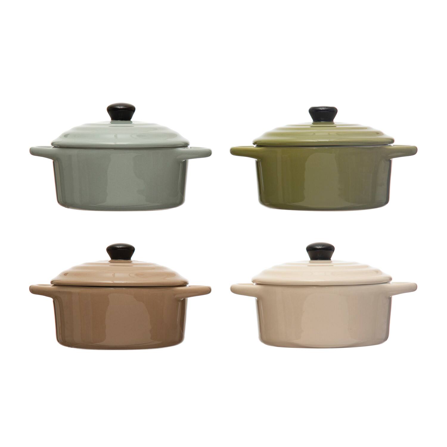 Hello Honey® Stoneware Mini Bake Pans with Lids Set