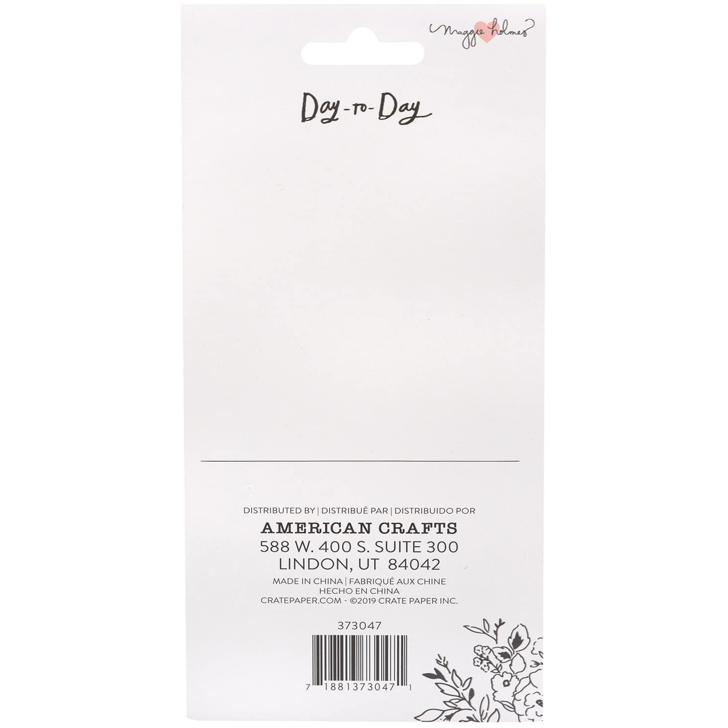 American Crafts™ Maggie Holmes Day-To-Day Planner Clear Stamp Set