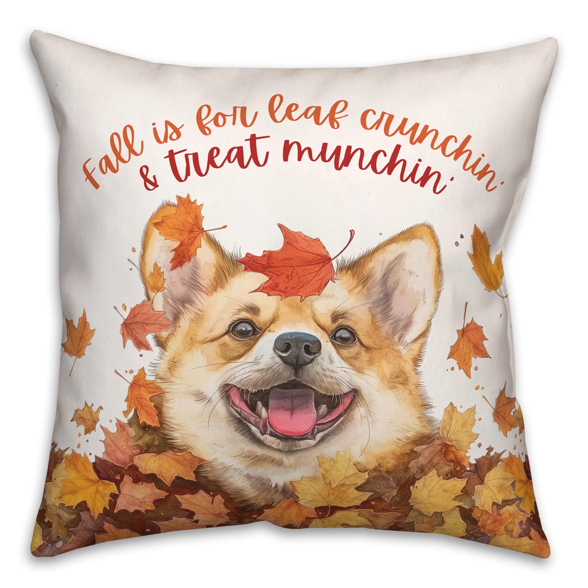 Fall Corgi 18" x 18" Indoor / Outdoor Pillow