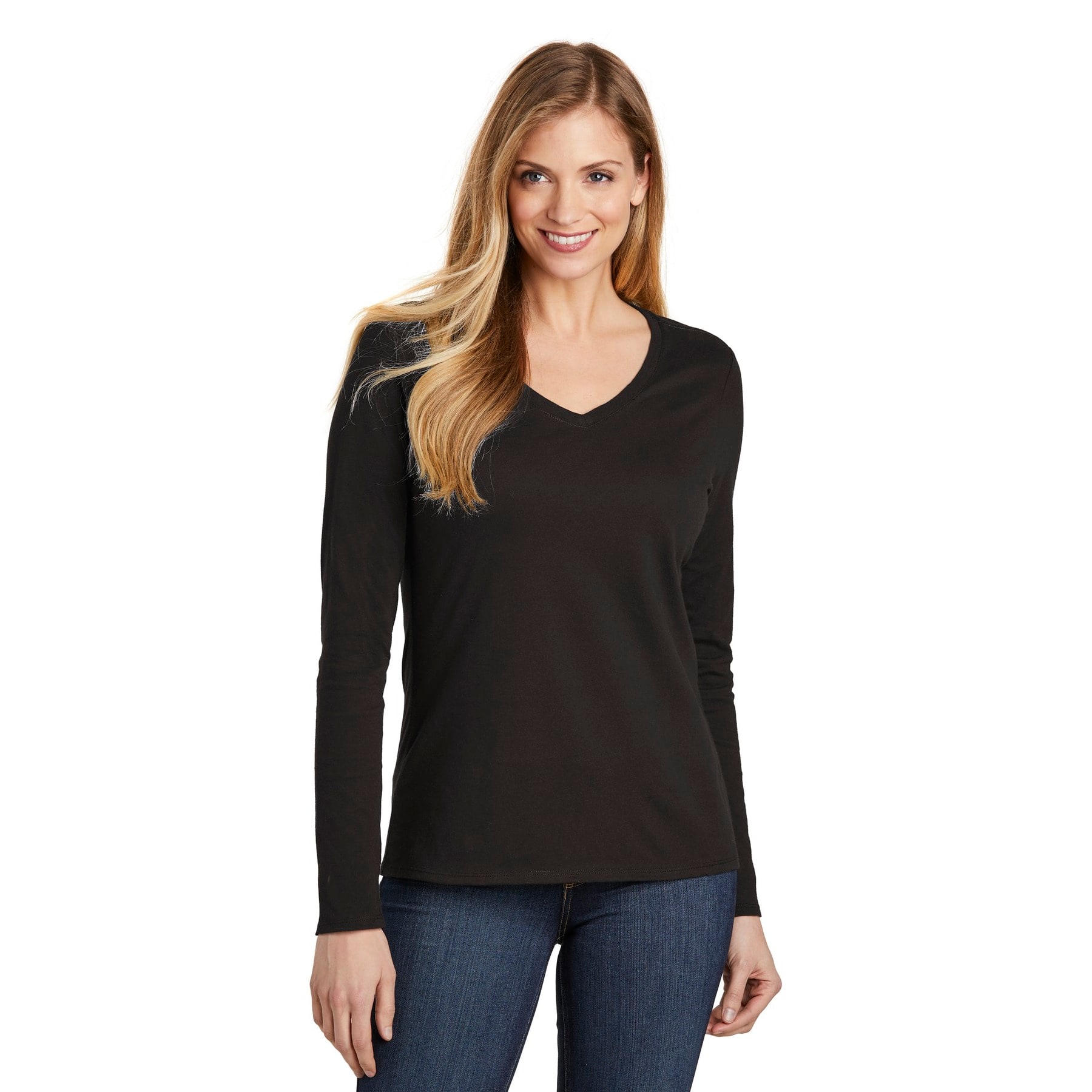District® Very Important Tee® Long Sleeve V-Neck Women's T-Shirt