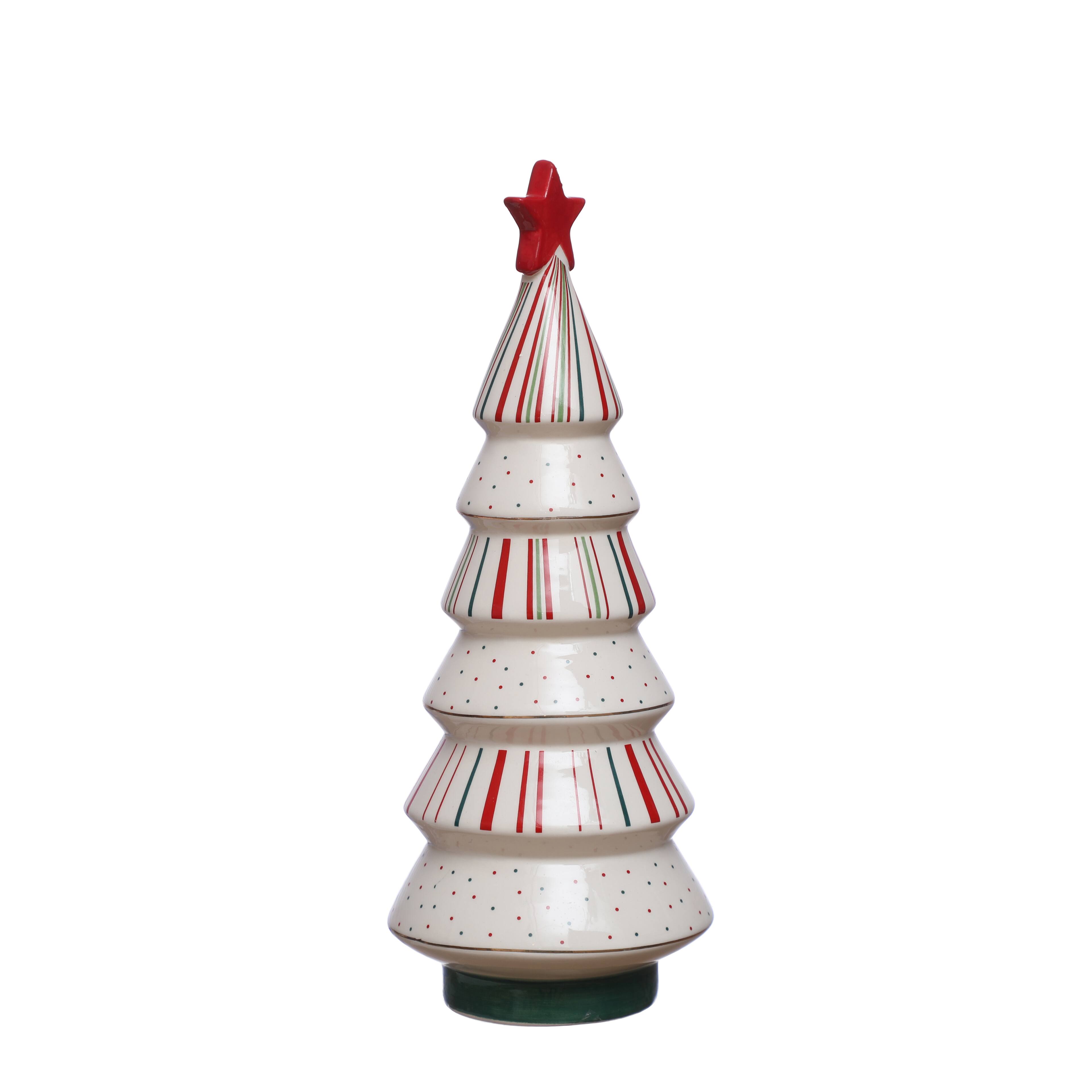 Sapin de table d&#xE9;coratif en c&#xE9;ramique blanche de 31,4&#xA0;cm d&#x2019;Ashland