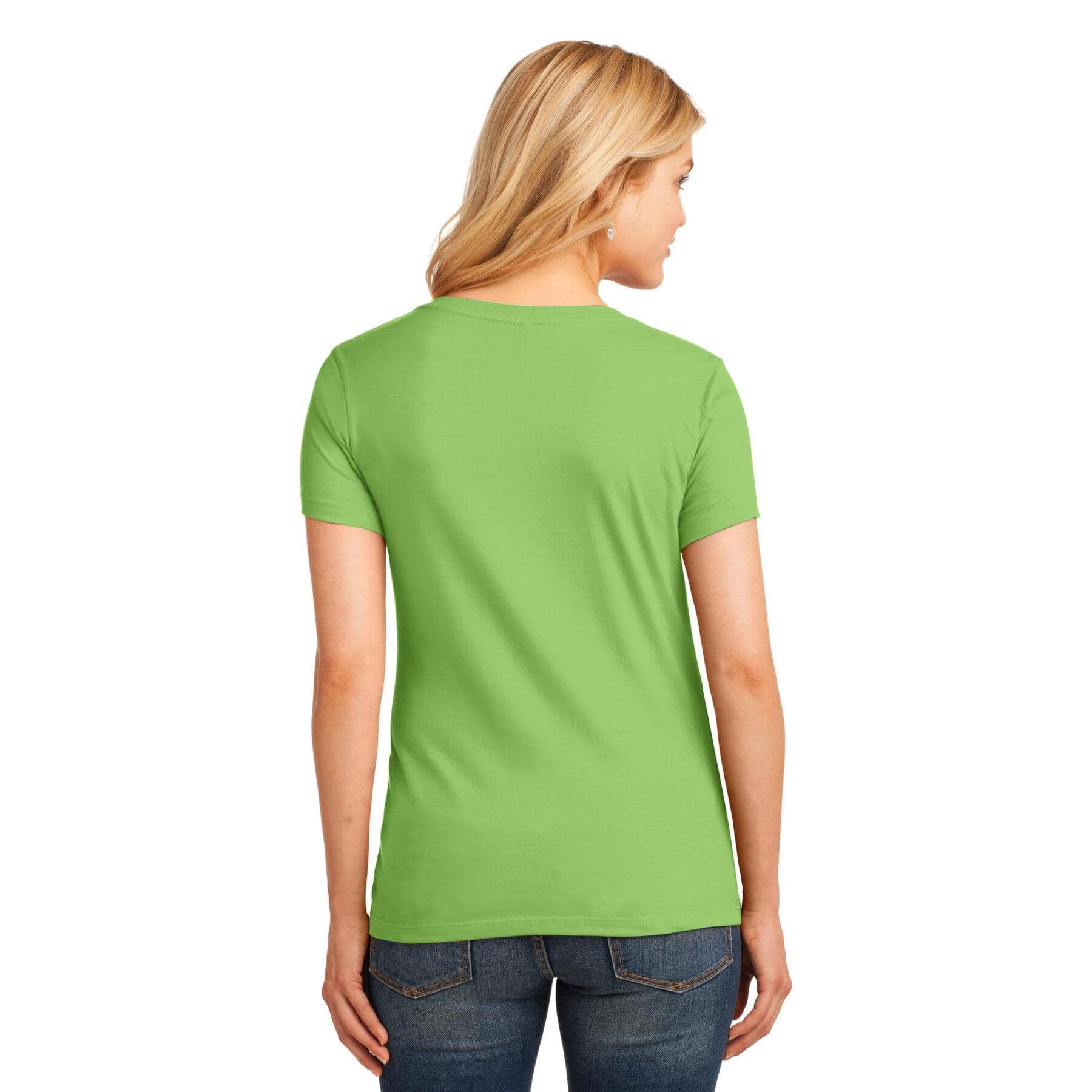 Port &#x26; Company&#xAE; Brights Core Cotton V-Neck Ladies T-Shirt