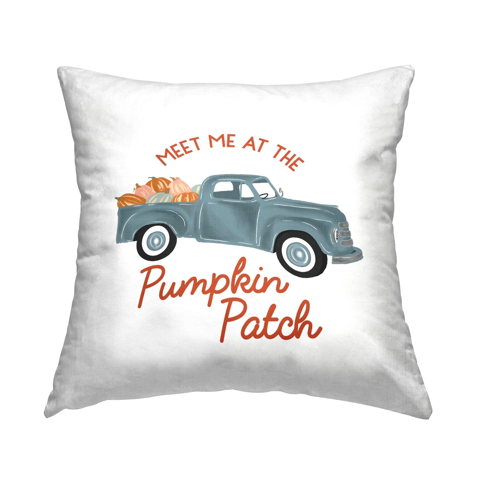 Stupell Industries Pumpkin Patch Autumn Truckload Throw Pillow