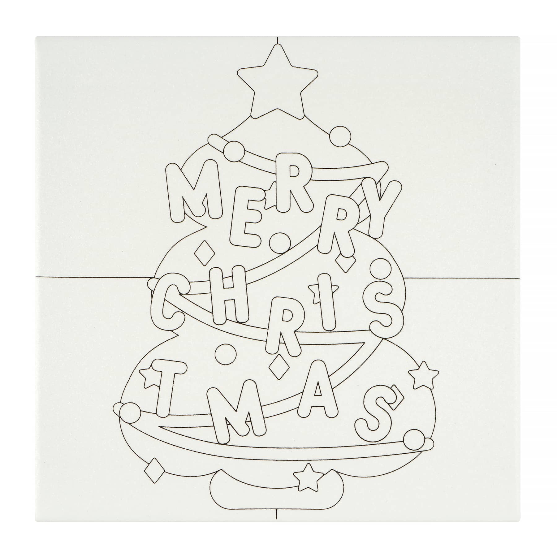 10&#x22; x 10&#x22; Christmas Tree Glitter Canvas Kit by Creatology&#x2122;