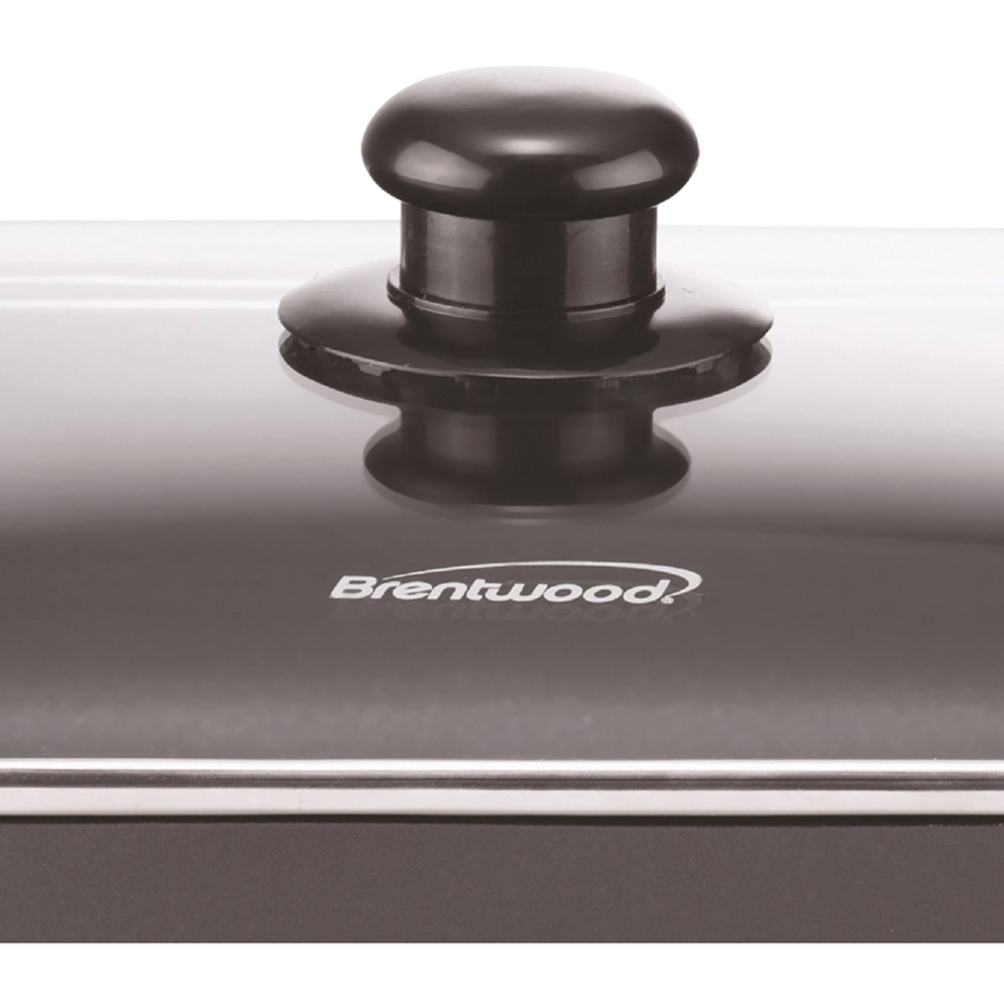 Brentwood 16" Black Nonstick Electric Skillet with Glass Lid Bakeware