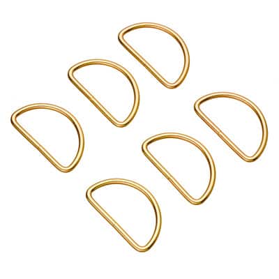 44mm Gold D Rings, 8ct. by Bead Landing™ image