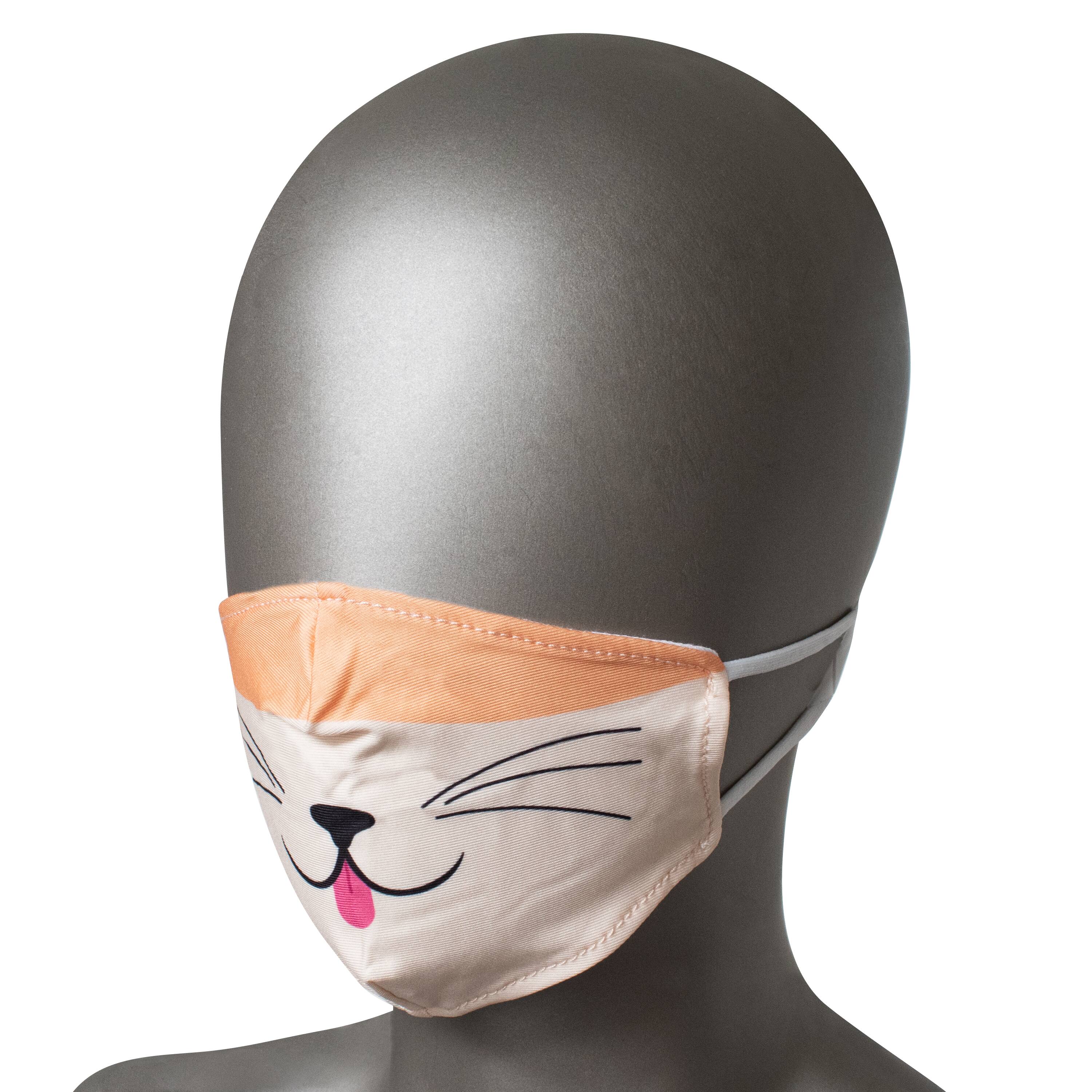 Kids Cat Whiskers 2 Layer Fabric Face Mask Michaels