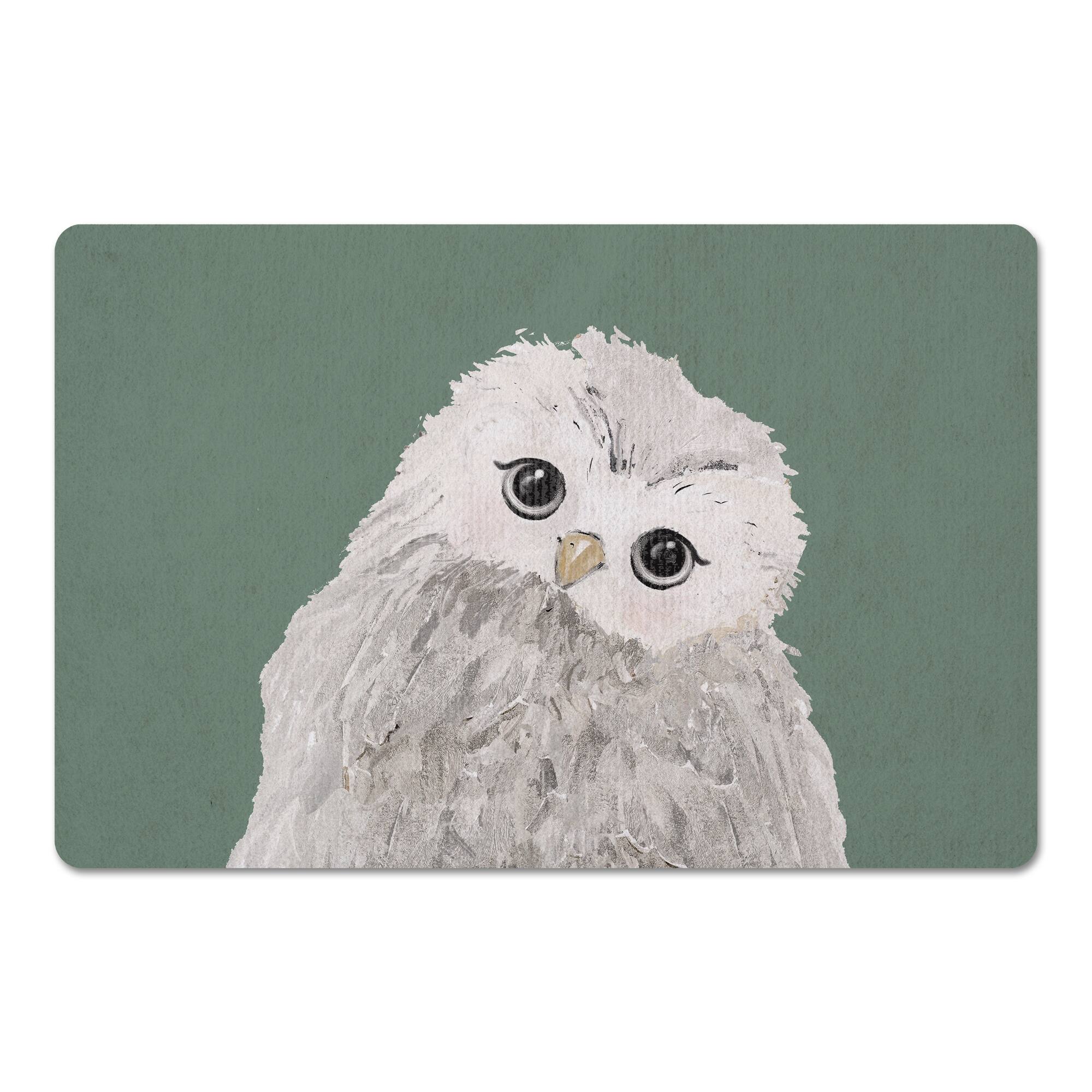Curious Baby Owl 18" x 27" Floor Mat
